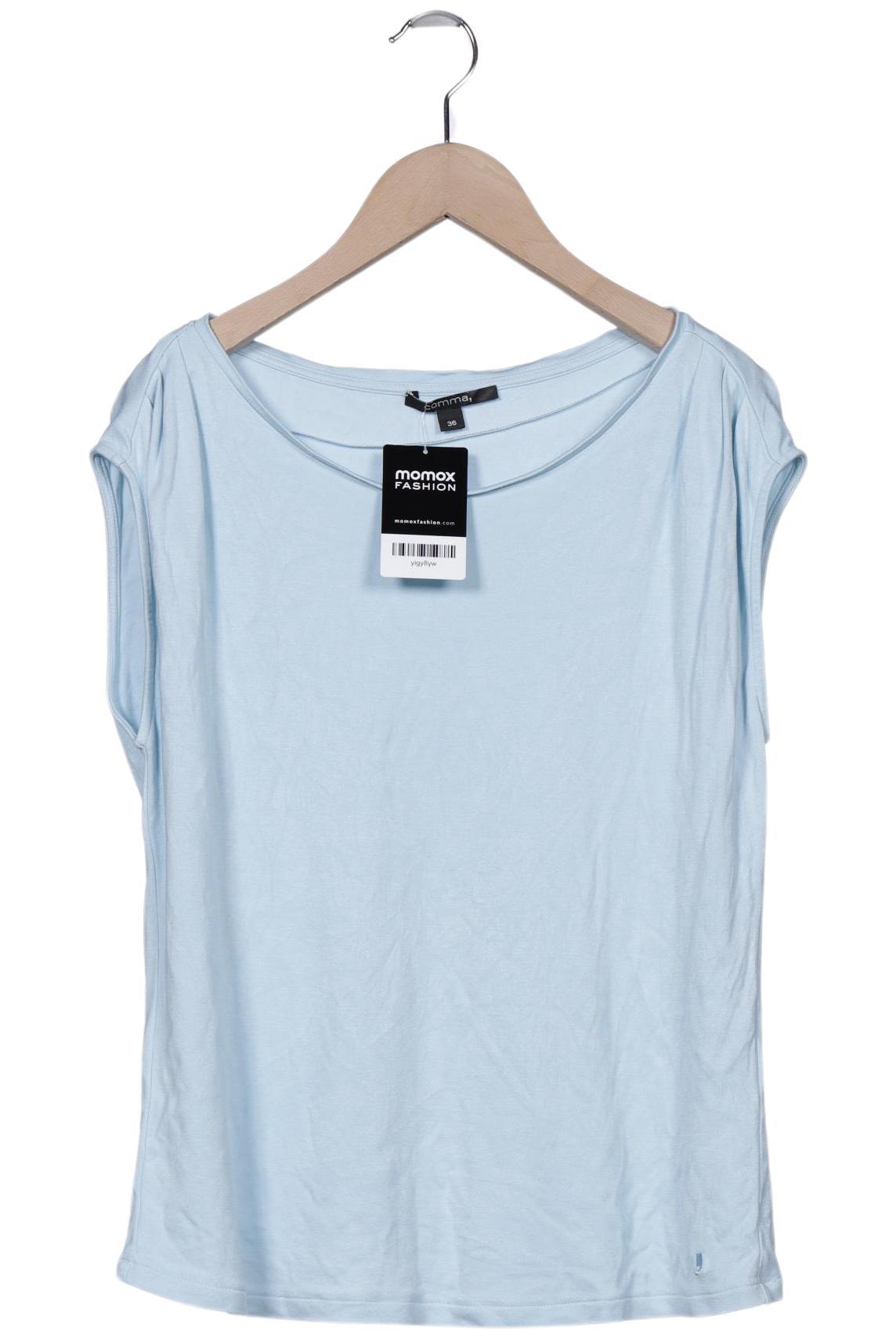 

Comma Damen T-Shirt, hellblau, Gr. 36