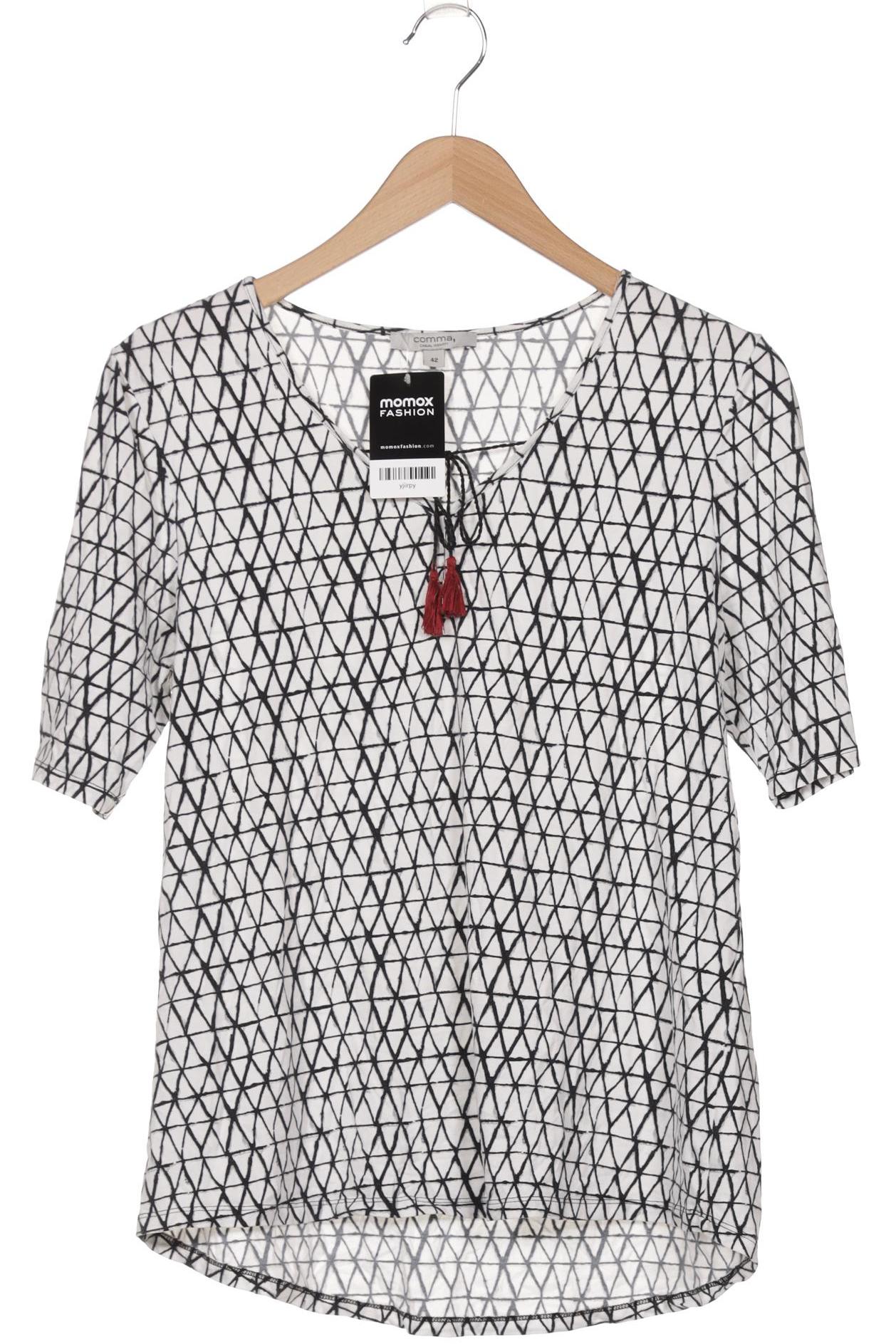

Comma Damen T-Shirt, weiß, Gr. 42