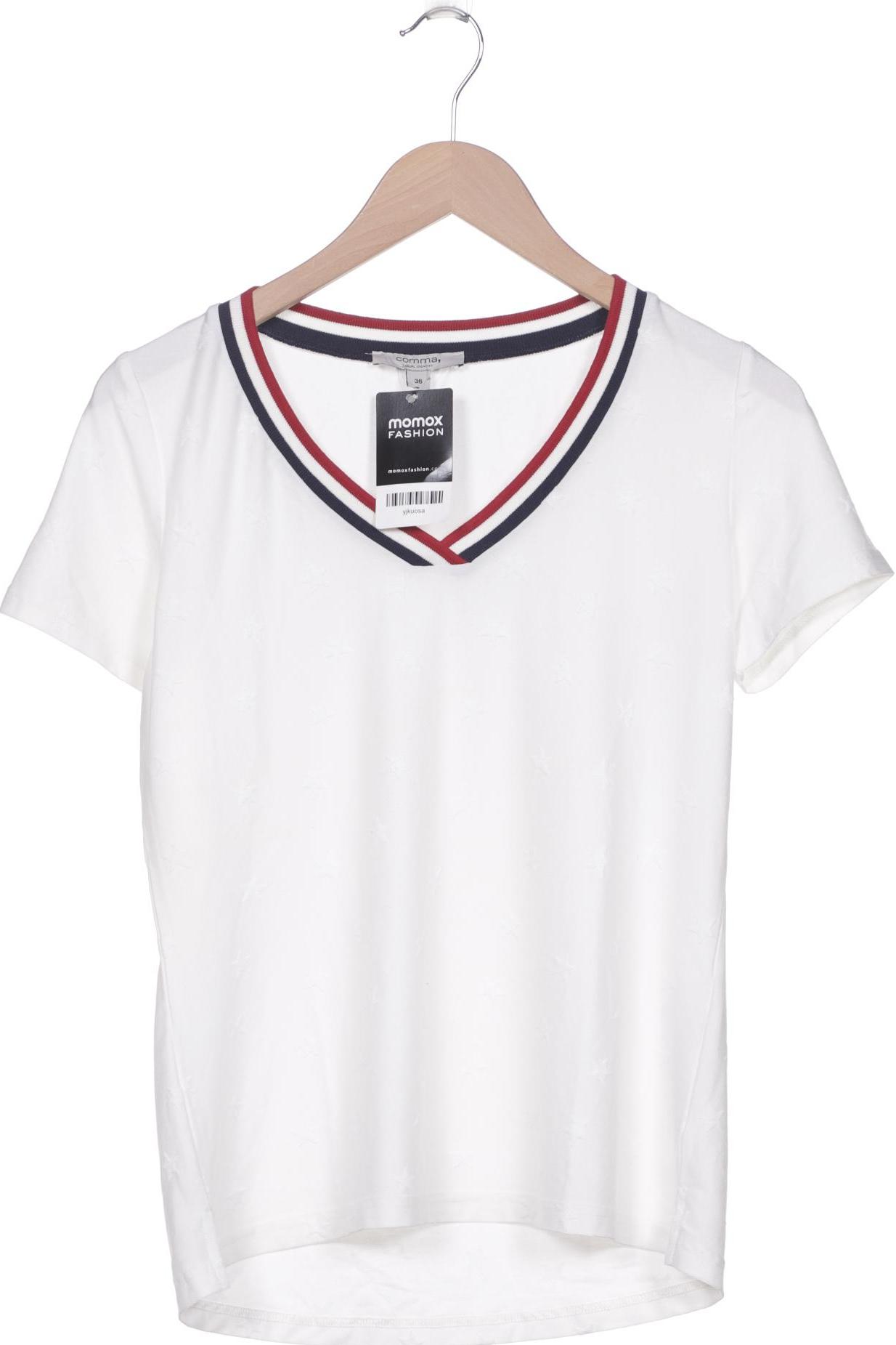 

Comma Damen T-Shirt, weiß