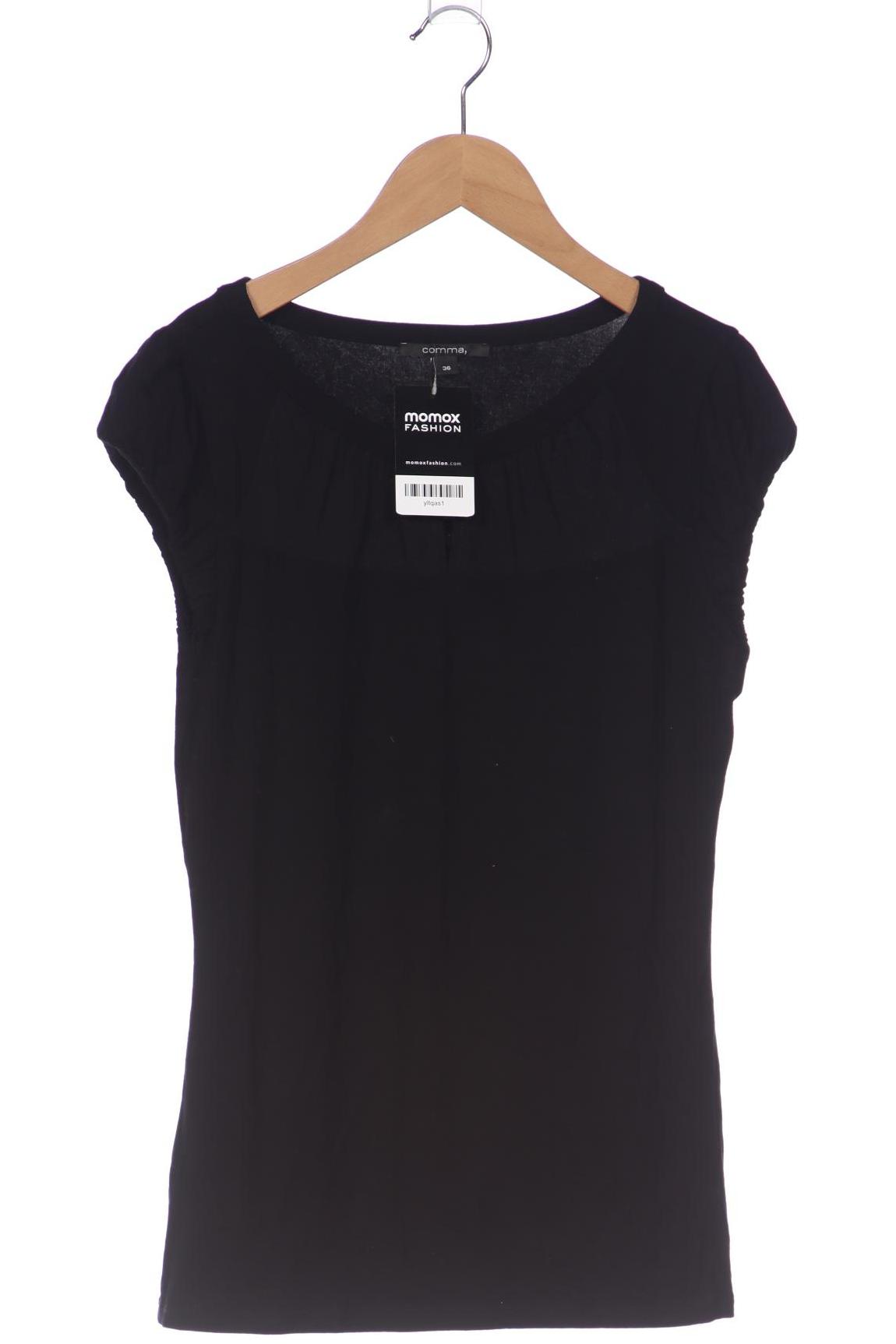 

Comma Damen T-Shirt, schwarz, Gr. 36
