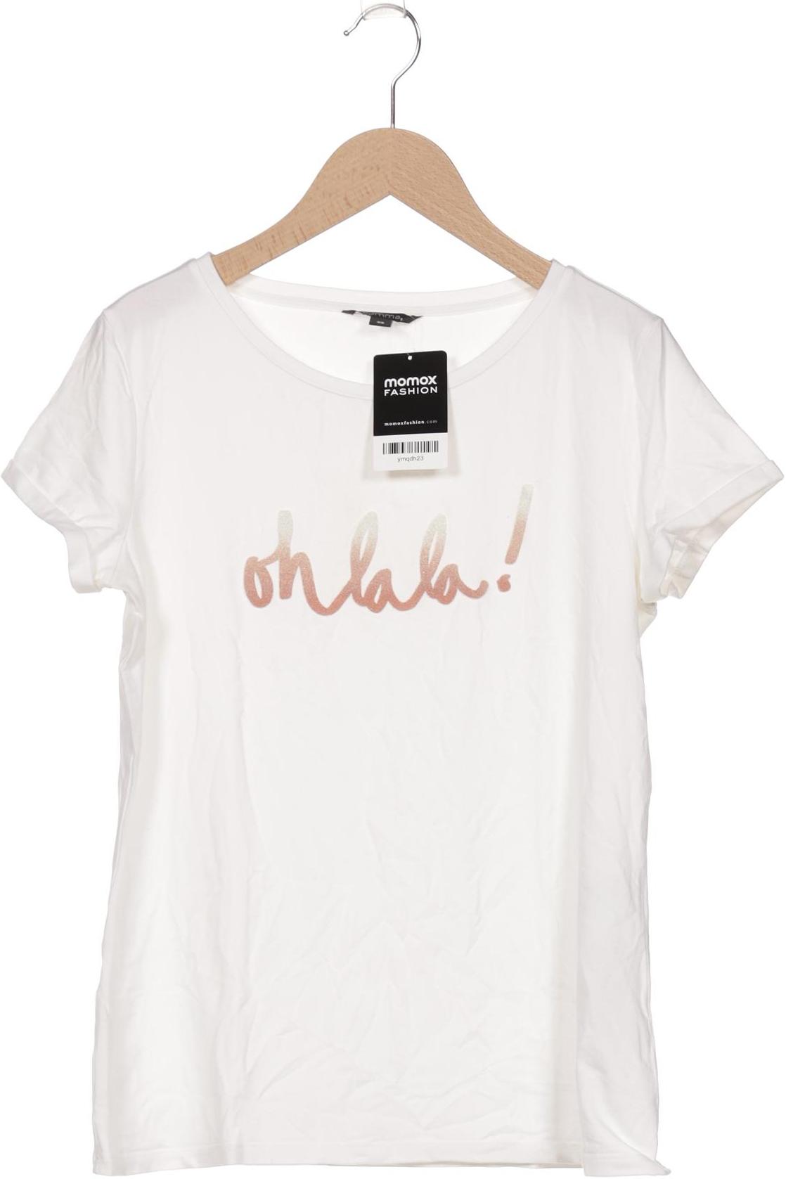 

Comma Damen T-Shirt, weiß, Gr. 38