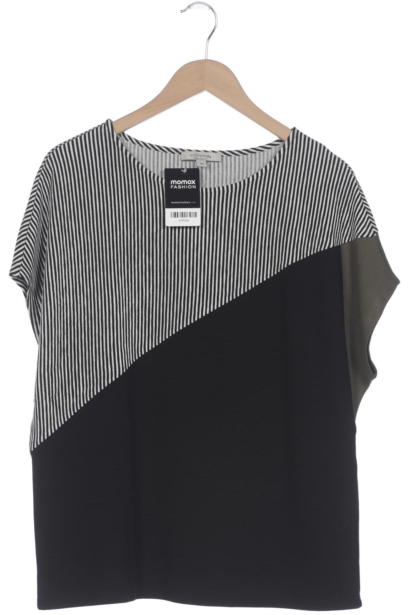 

Comma Damen T-Shirt, schwarz, Gr. 42