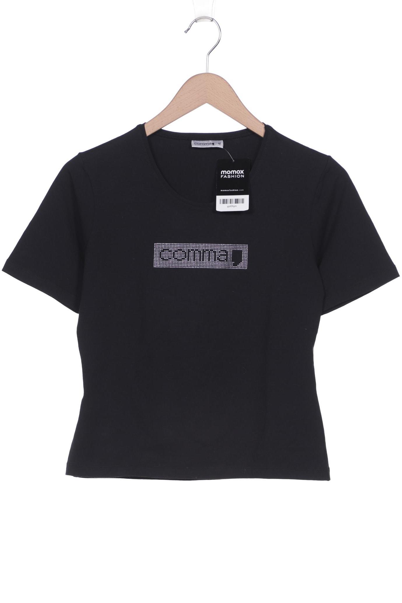 

Comma Damen T-Shirt, schwarz