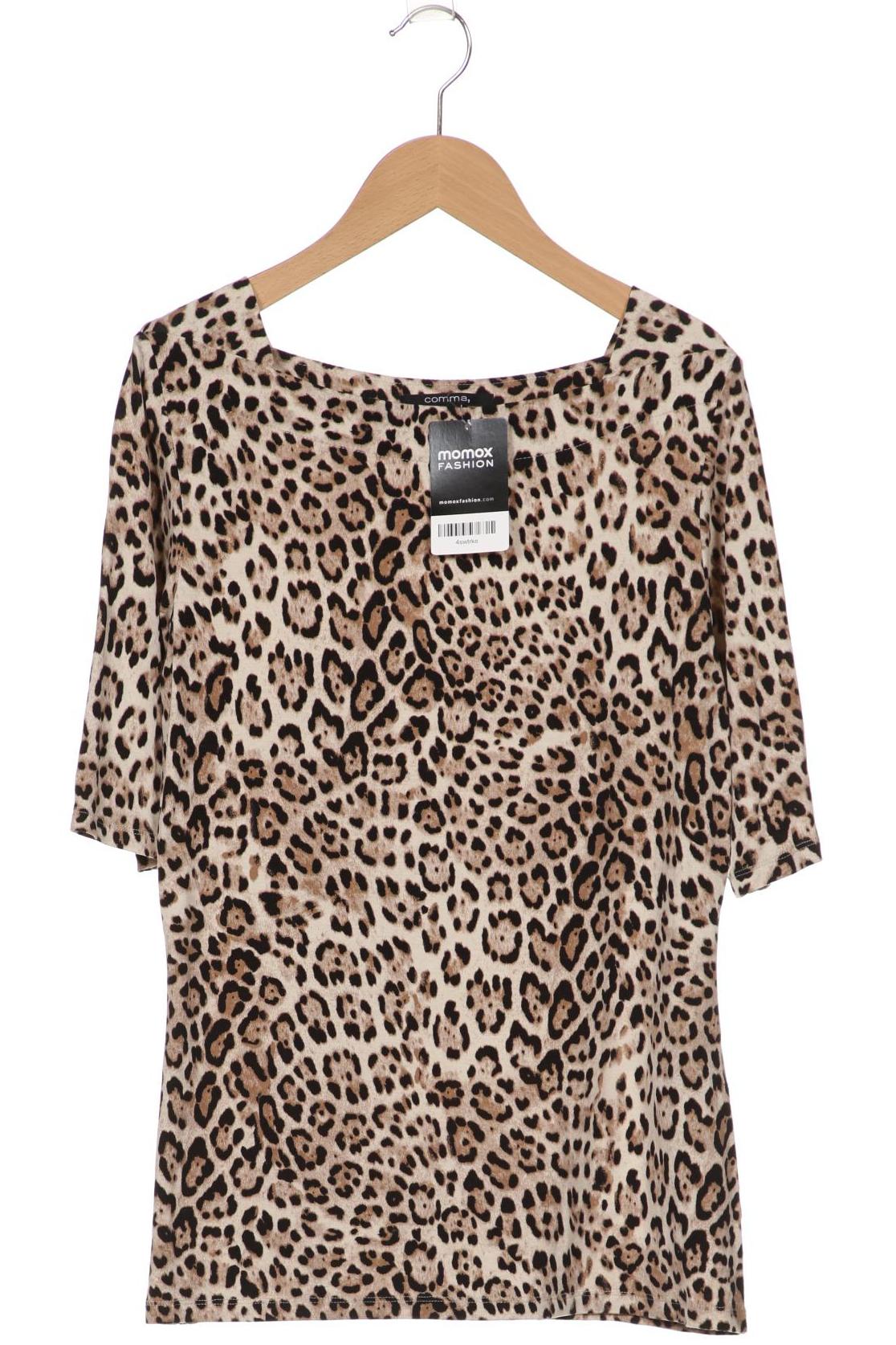 

Comma Damen T-Shirt, braun, Gr. 38