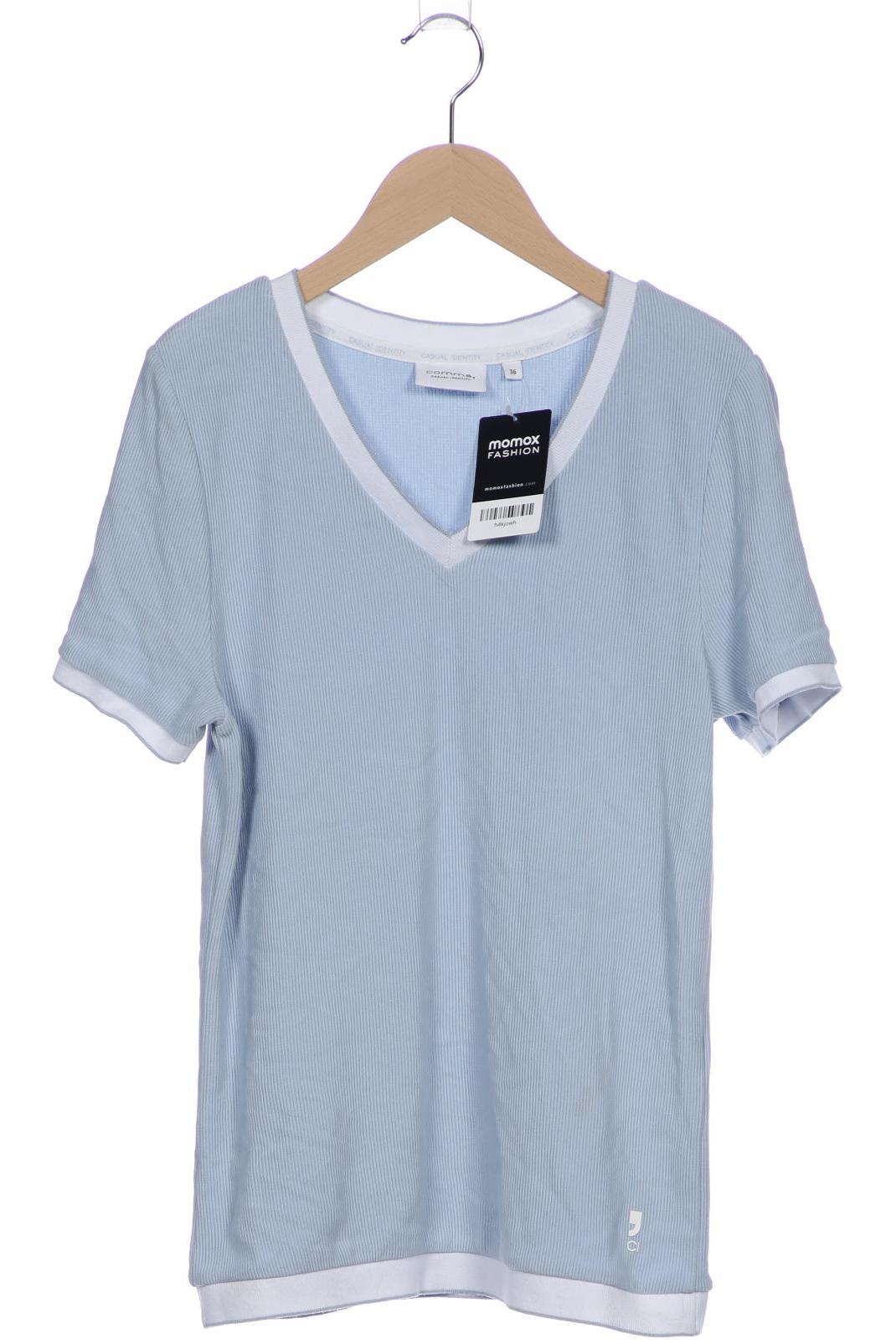 

Comma Damen T-Shirt, blau, Gr. 36