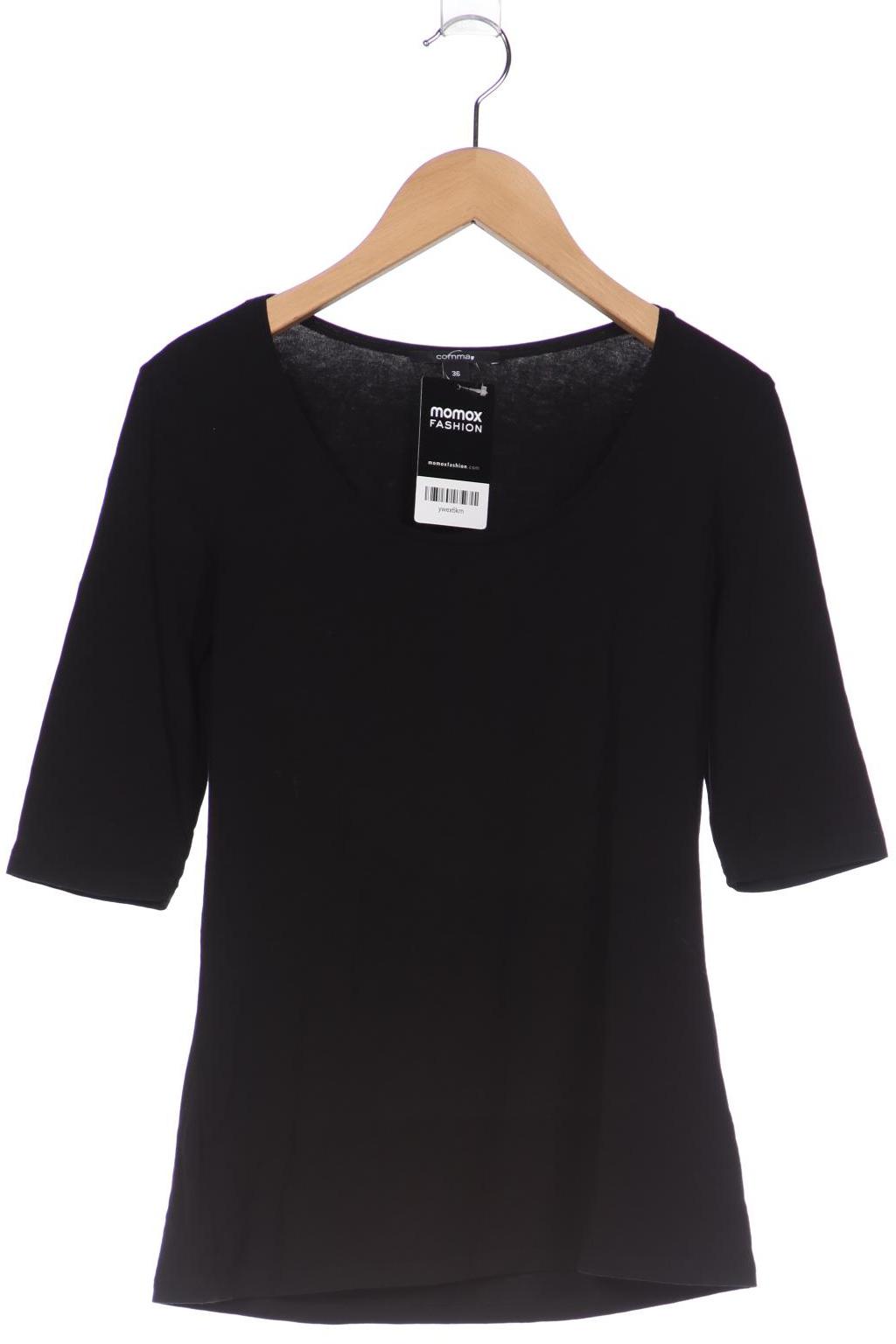 

Comma Damen T-Shirt, schwarz