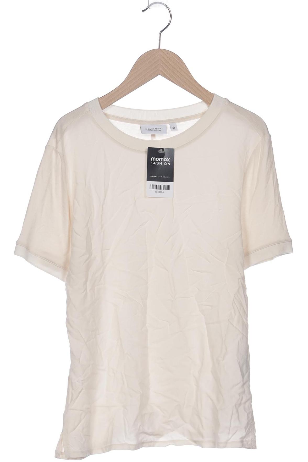 

Comma Damen T-Shirt, cremeweiß, Gr. 38