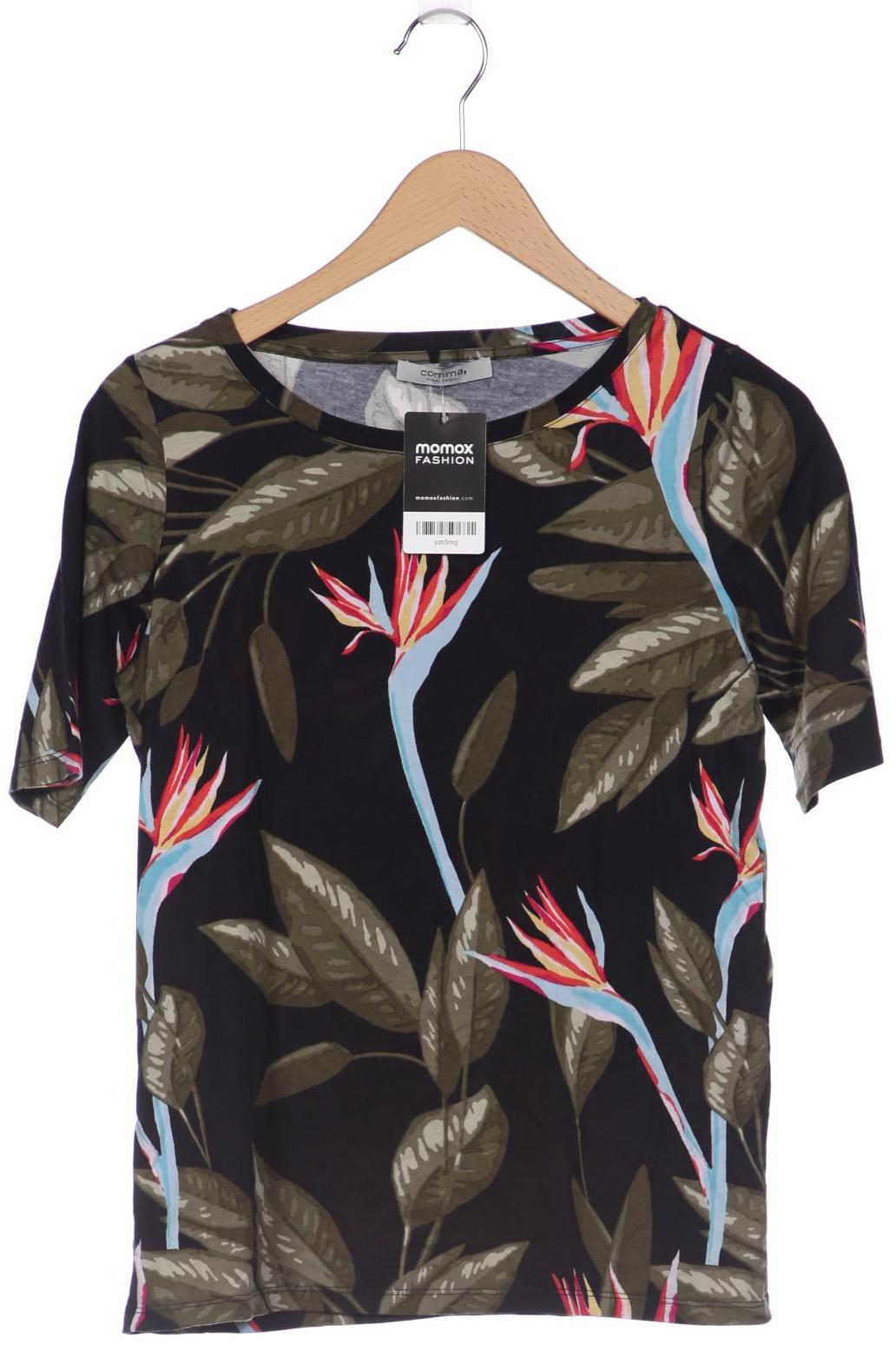 

Comma Damen T-Shirt, schwarz