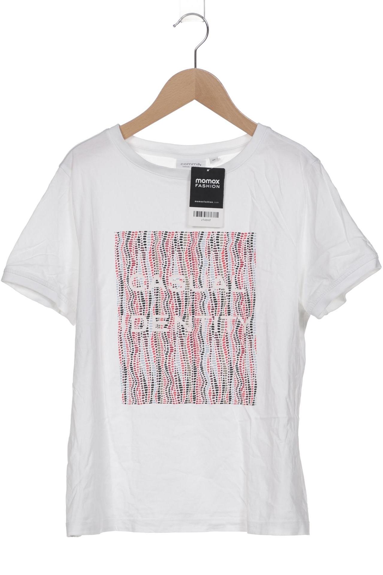 

Comma Damen T-Shirt, weiß, Gr. 40