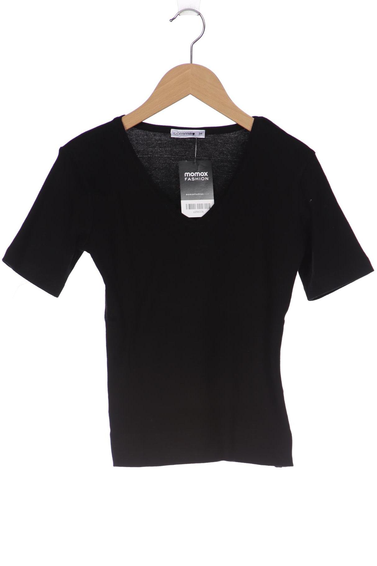 

Comma Damen T-Shirt, schwarz