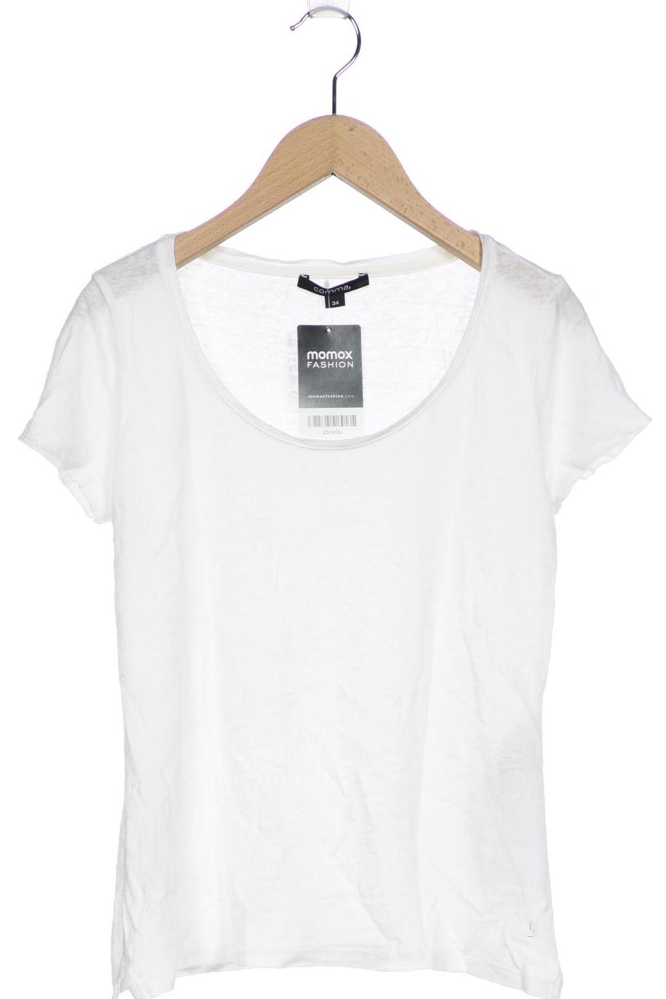 

Comma Damen T-Shirt, weiß