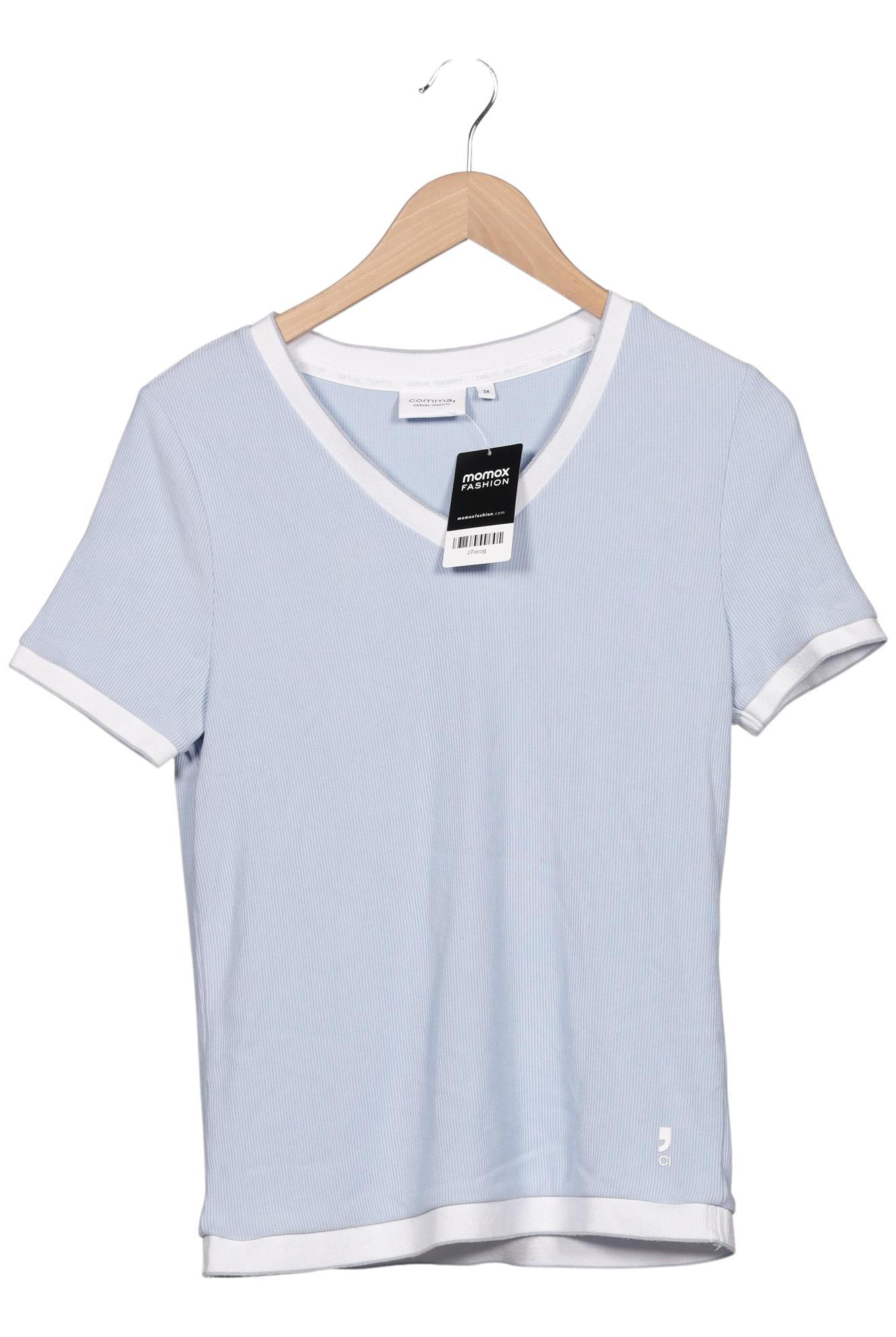 

Comma Damen T-Shirt, hellblau, Gr. 38