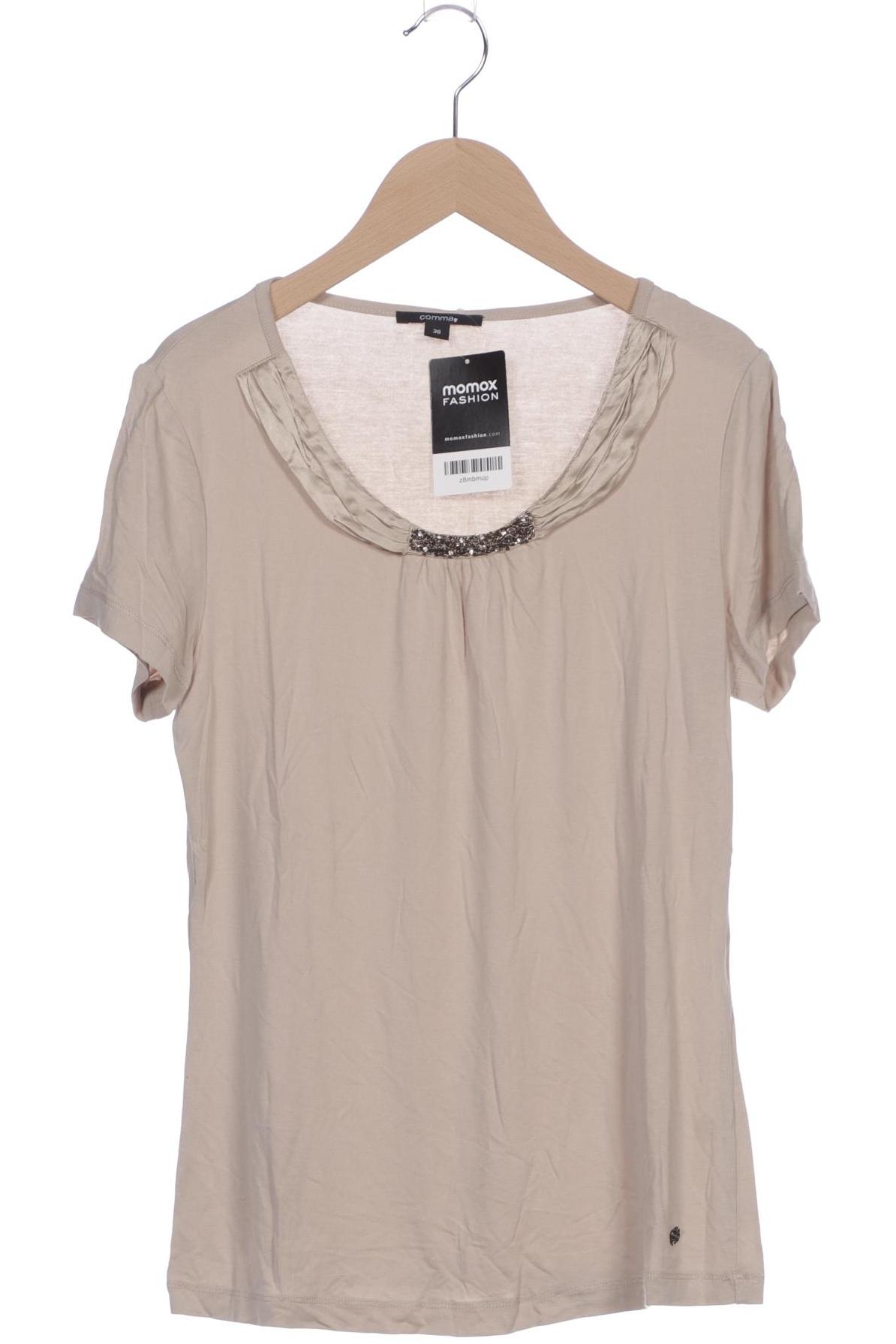

Comma Damen T-Shirt, beige, Gr. 36