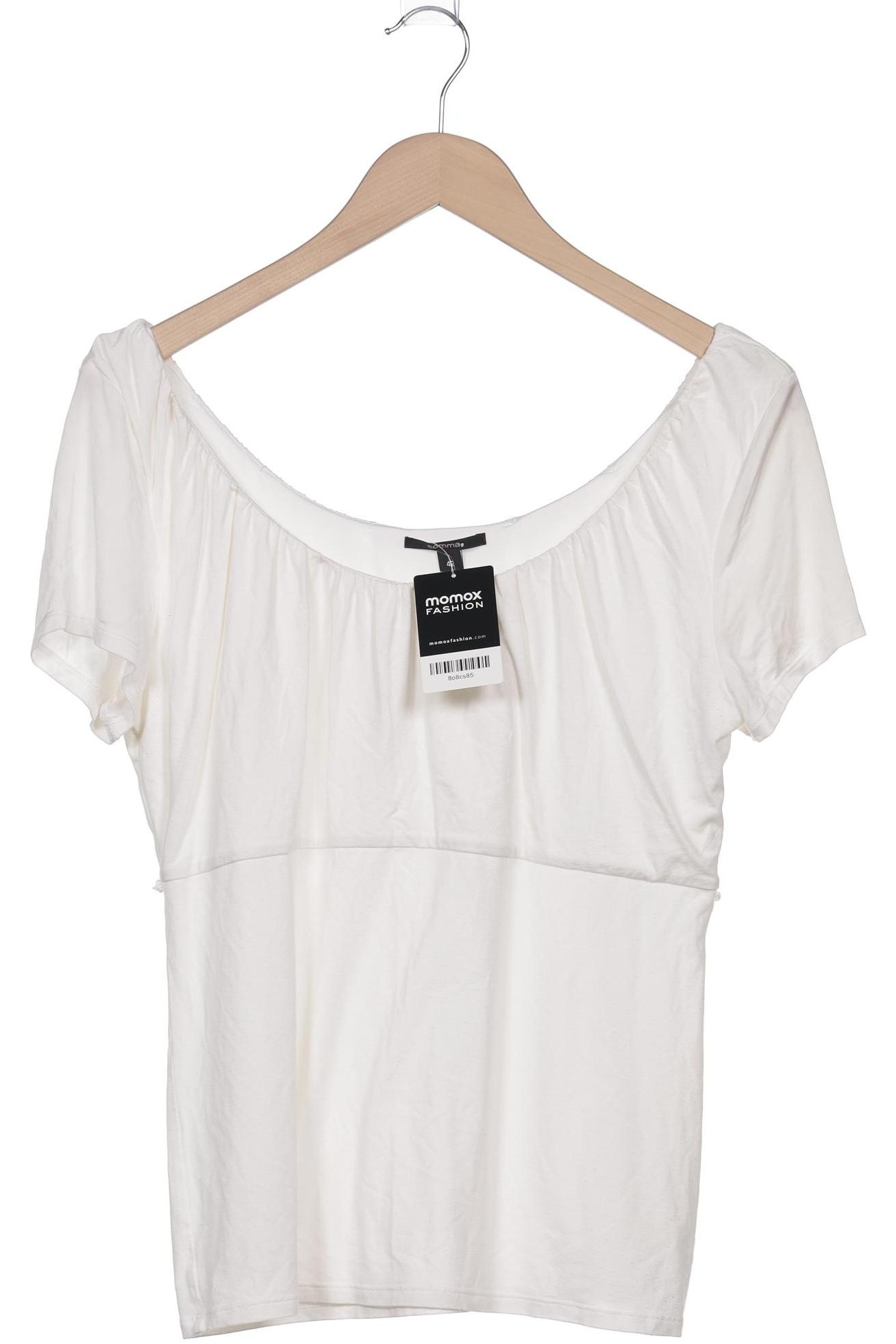 

Comma Damen T-Shirt, weiß, Gr. 42