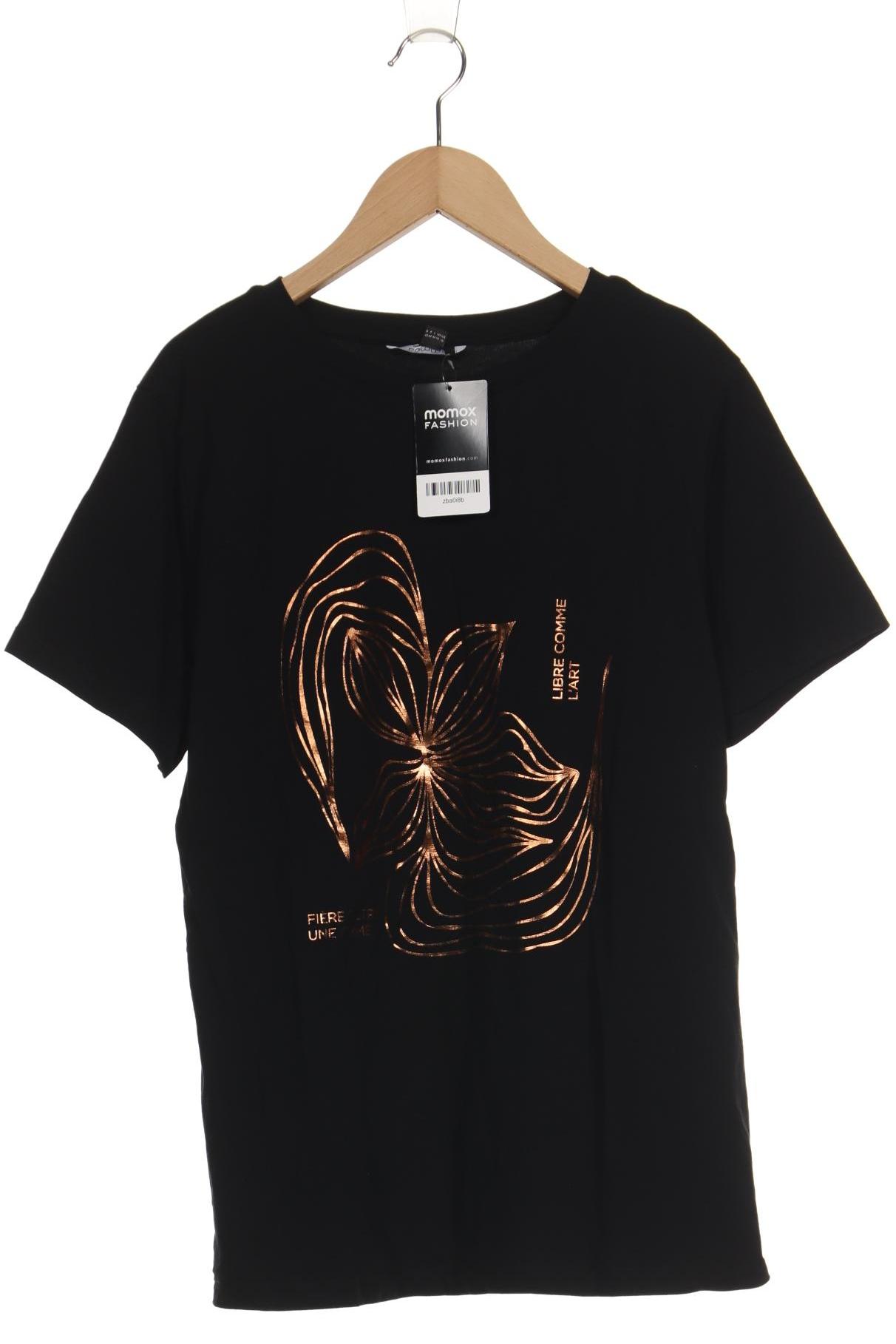 

Comma Damen T-Shirt, schwarz, Gr. 40