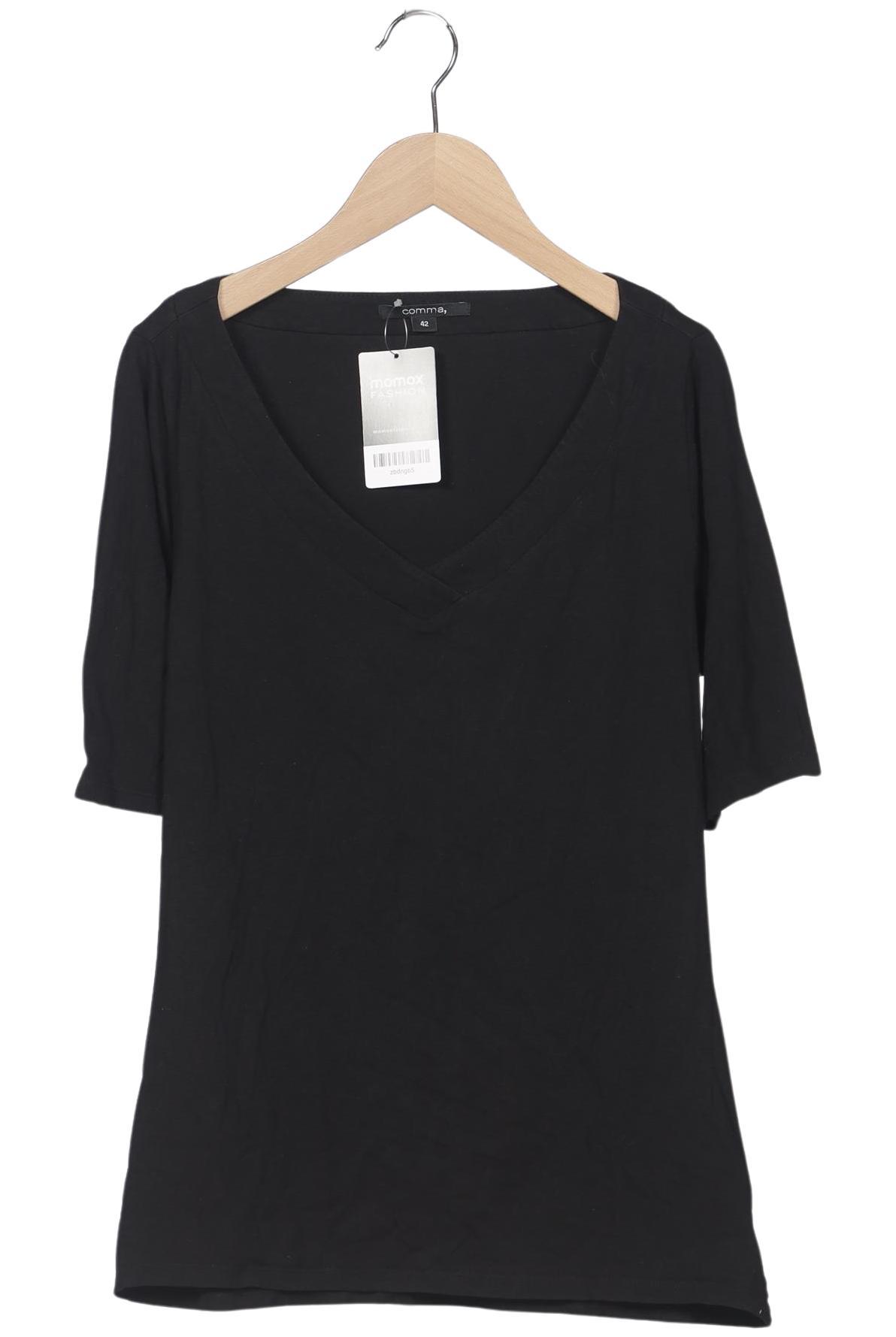 

Comma Damen T-Shirt, schwarz, Gr. 42