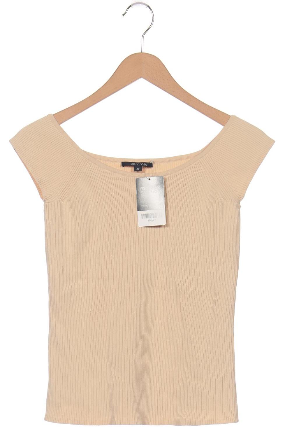 

Comma Damen T-Shirt, beige, Gr. 42