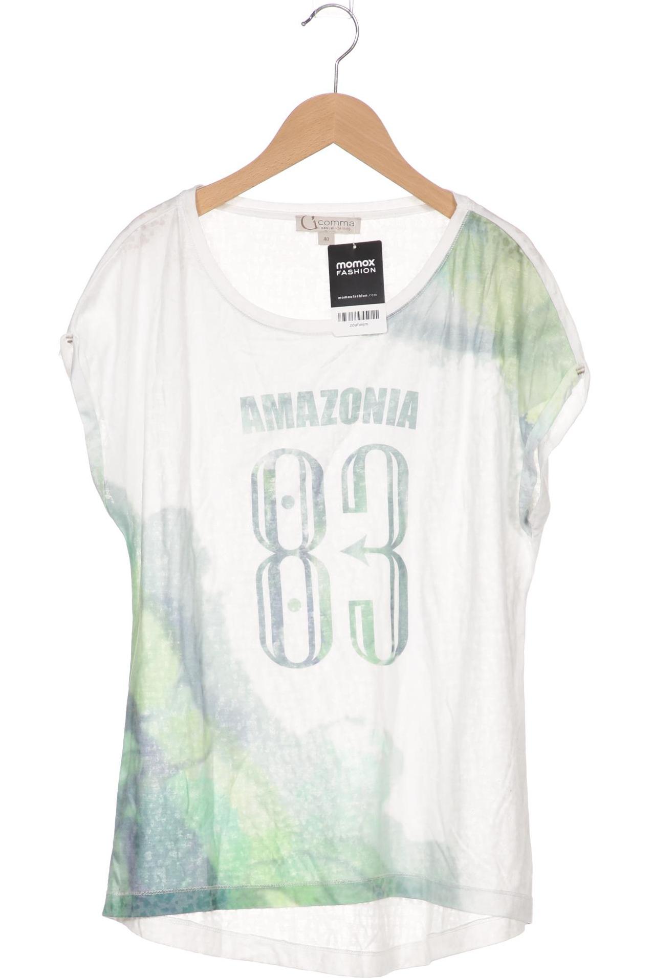 

Comma Damen T-Shirt, weiß, Gr. 40