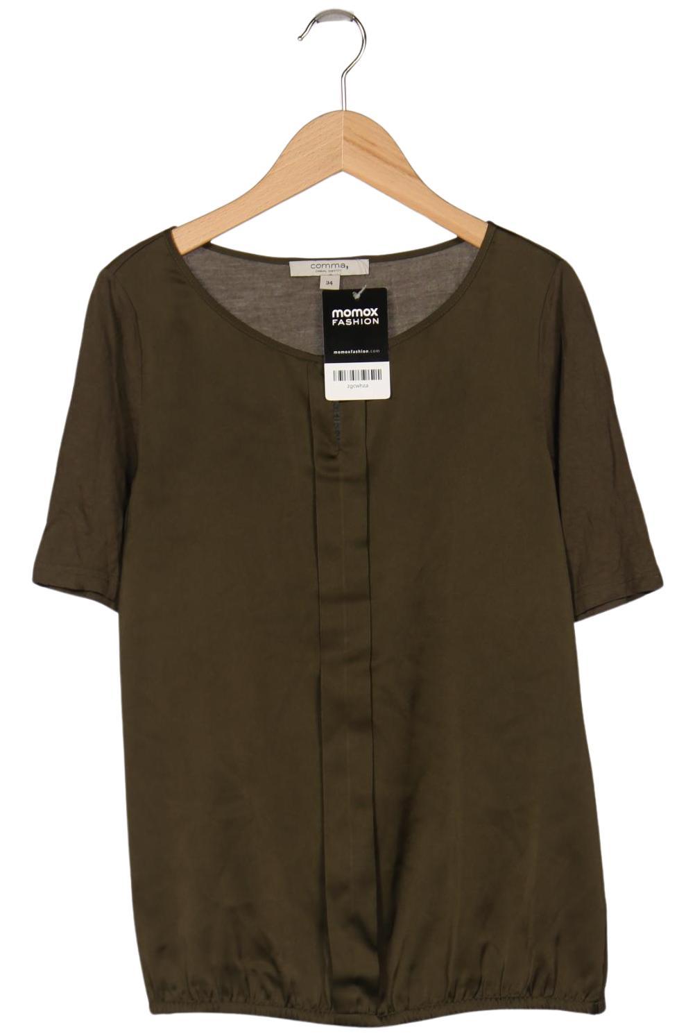 

Comma Damen T-Shirt, grün, Gr. 34
