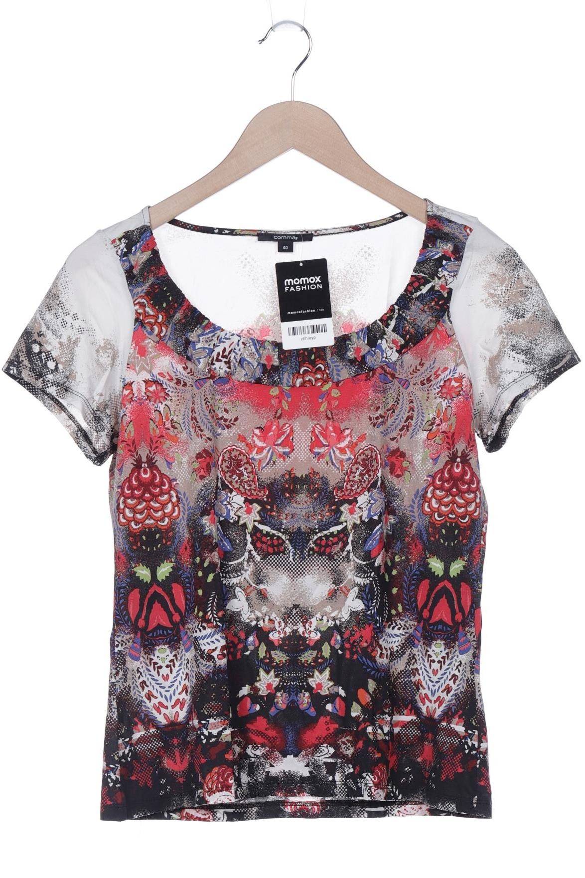 

Comma Damen T-Shirt, mehrfarbig, Gr. 40