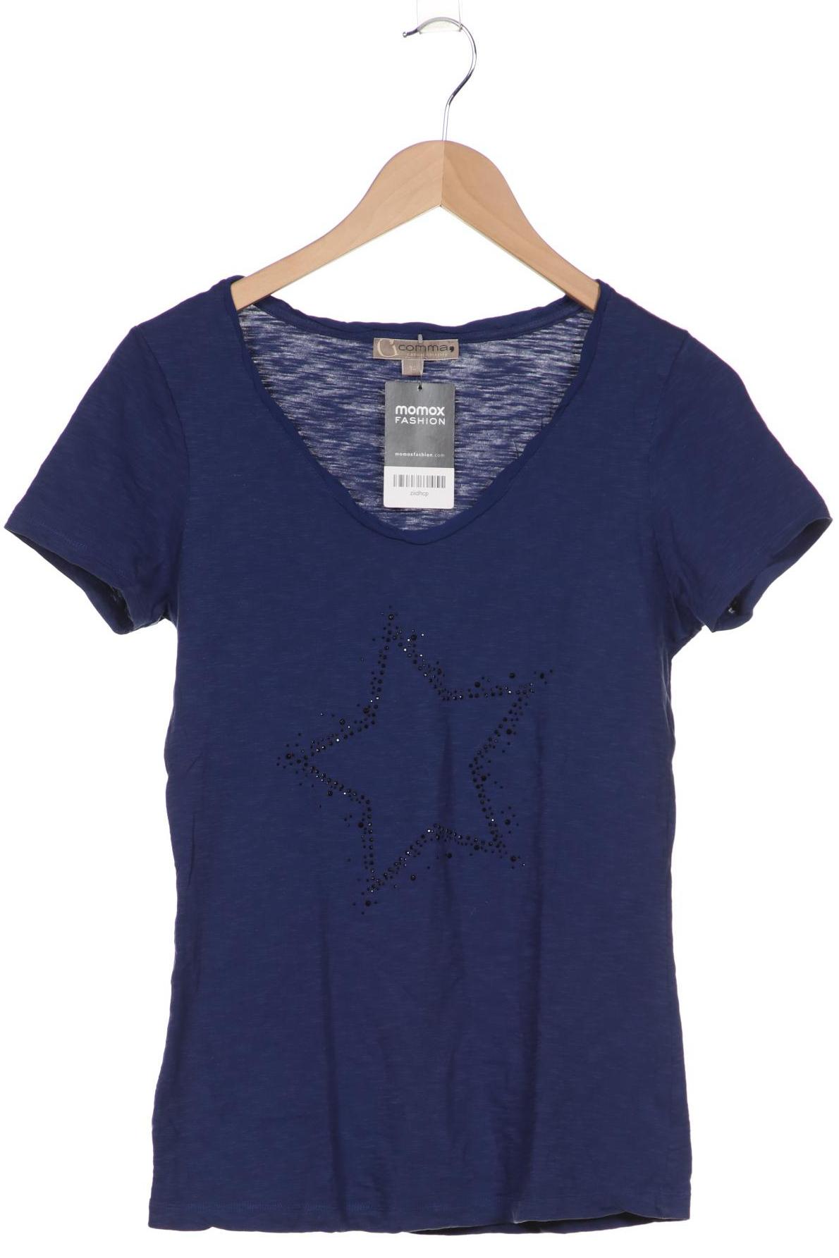 

Comma Damen T-Shirt, marineblau