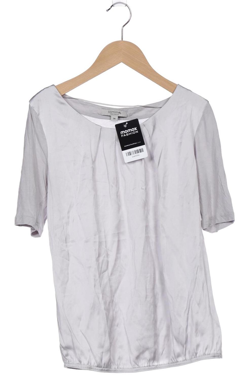 

Comma Damen T-Shirt, grau, Gr. 34