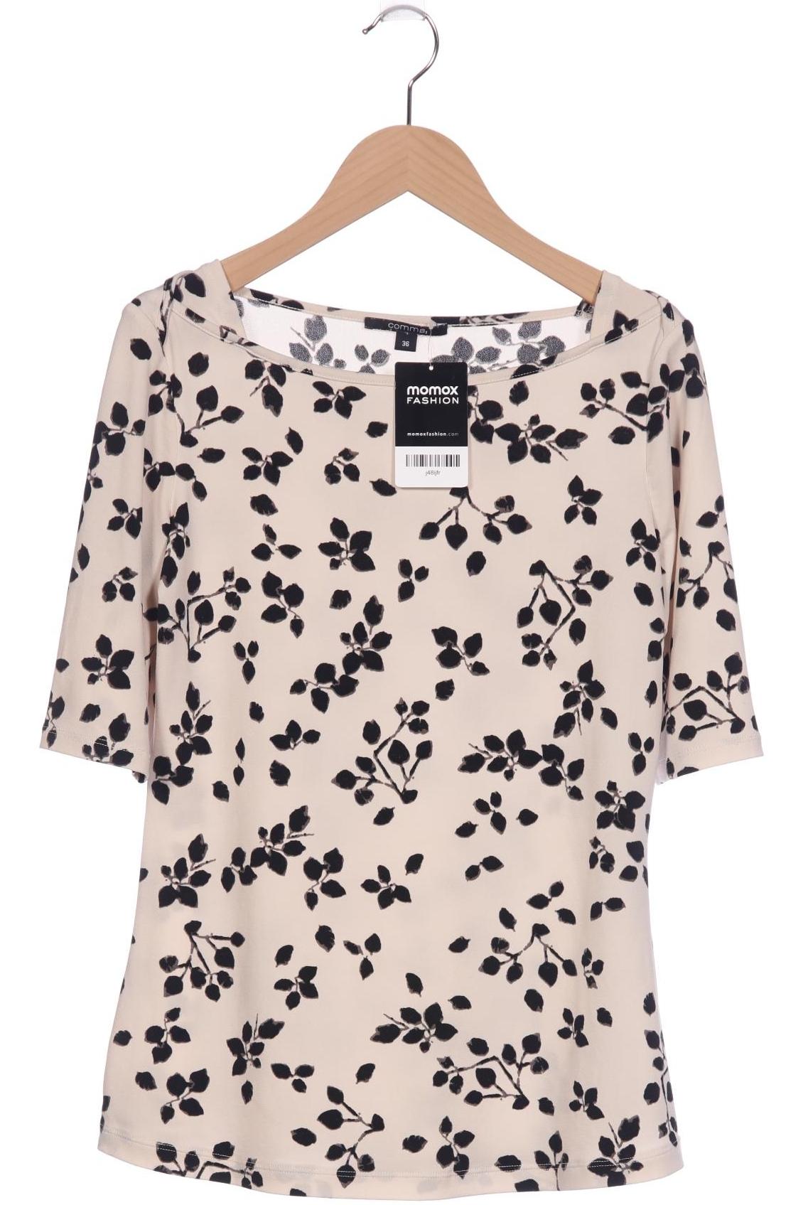 

Comma Damen T-Shirt, beige, Gr. 36