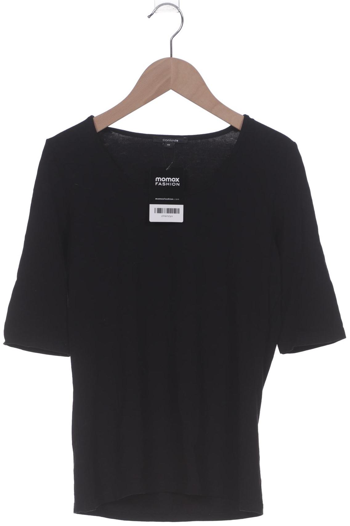 

Comma Damen T-Shirt, schwarz, Gr. 36