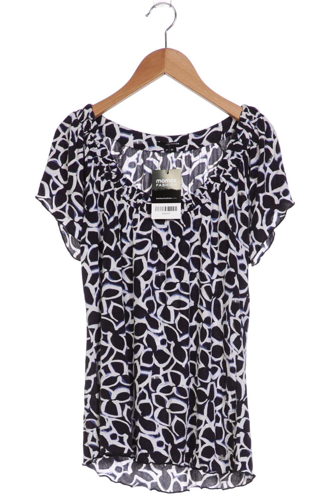 

Comma Damen T-Shirt, marineblau, Gr. 36