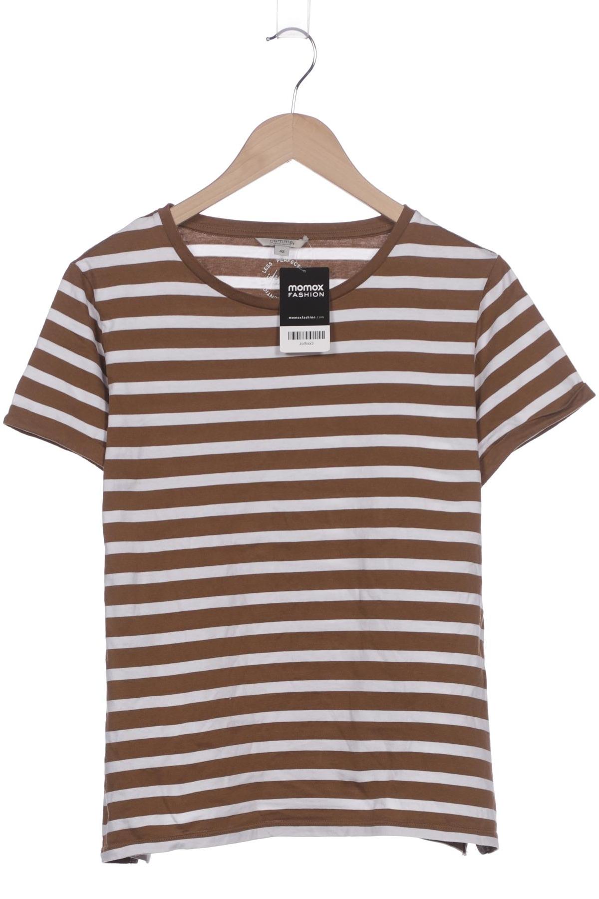 

Comma Damen T-Shirt, braun, Gr. 42