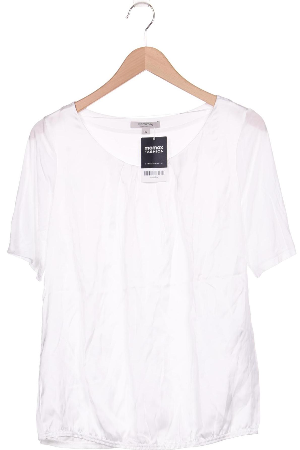 

Comma Damen T-Shirt, weiß