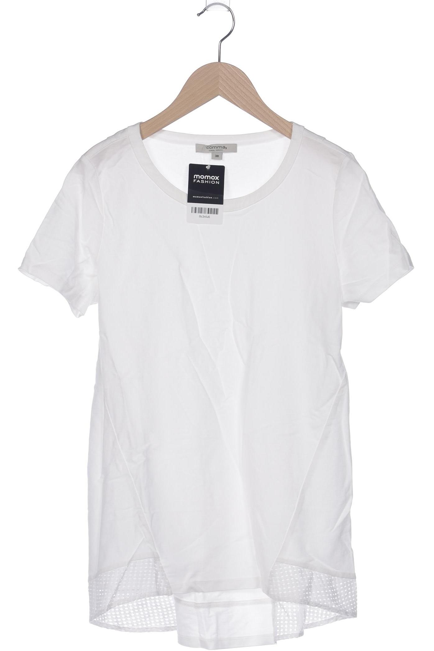 

Comma Damen T-Shirt, weiß, Gr. 38