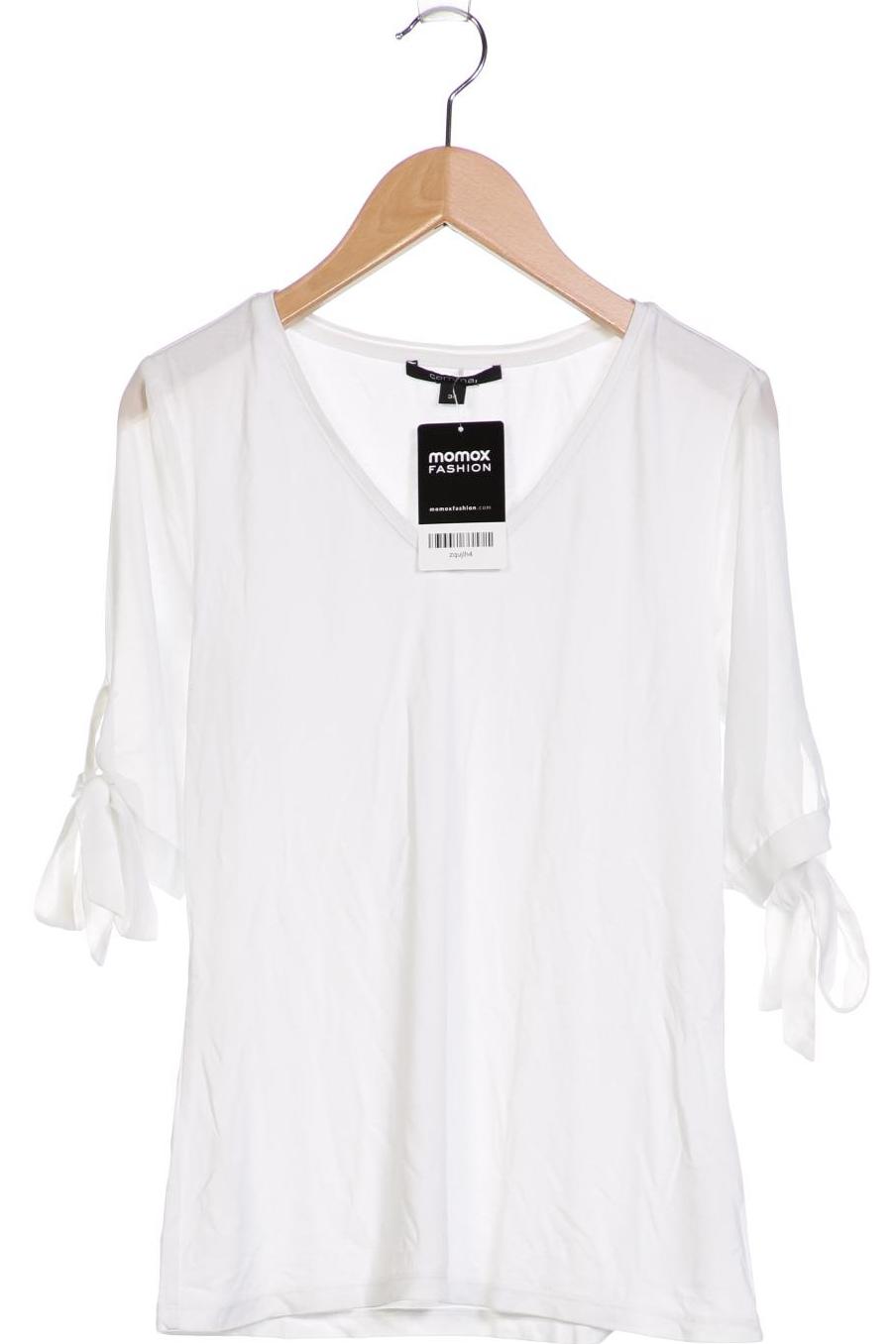 

Comma Damen T-Shirt, weiß, Gr. 34