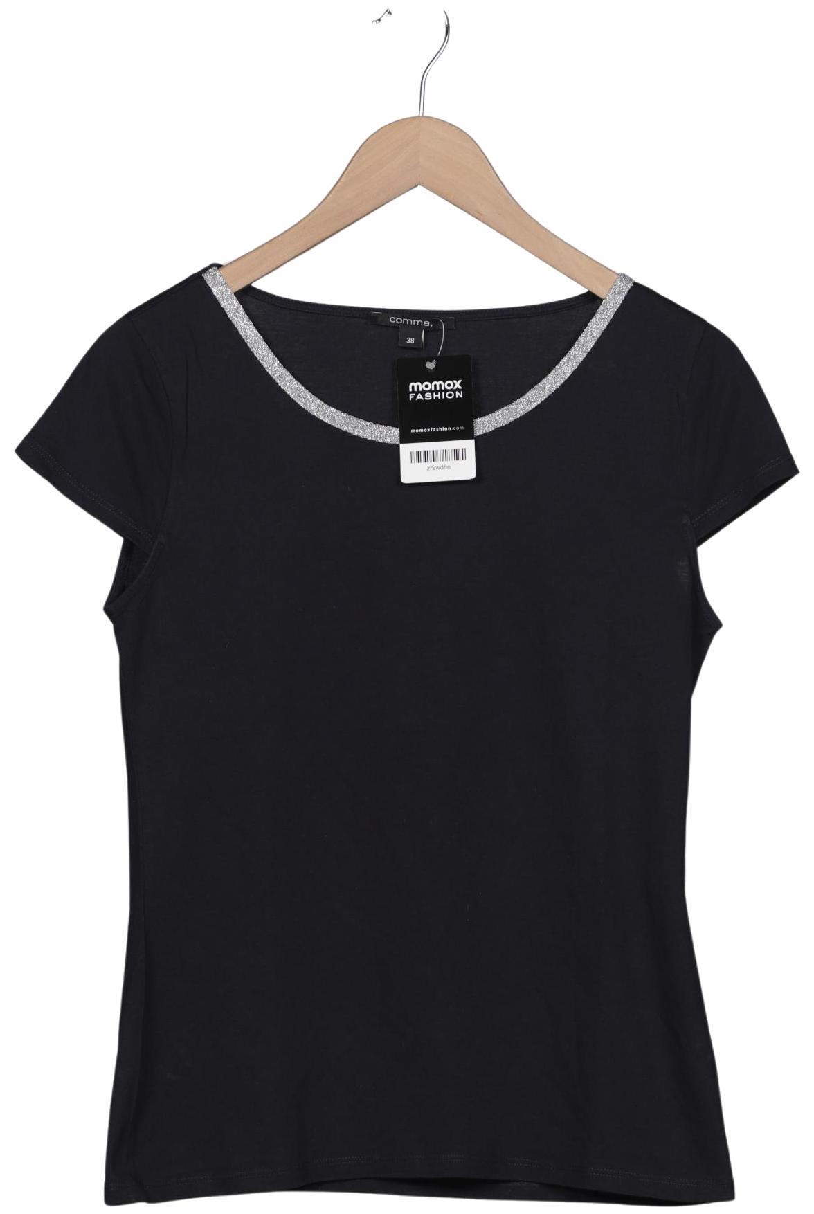 

Comma Damen T-Shirt, marineblau, Gr. 38