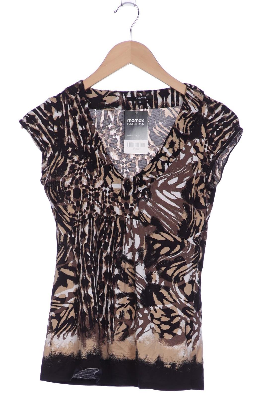 

Comma Damen T-Shirt, schwarz, Gr. 34