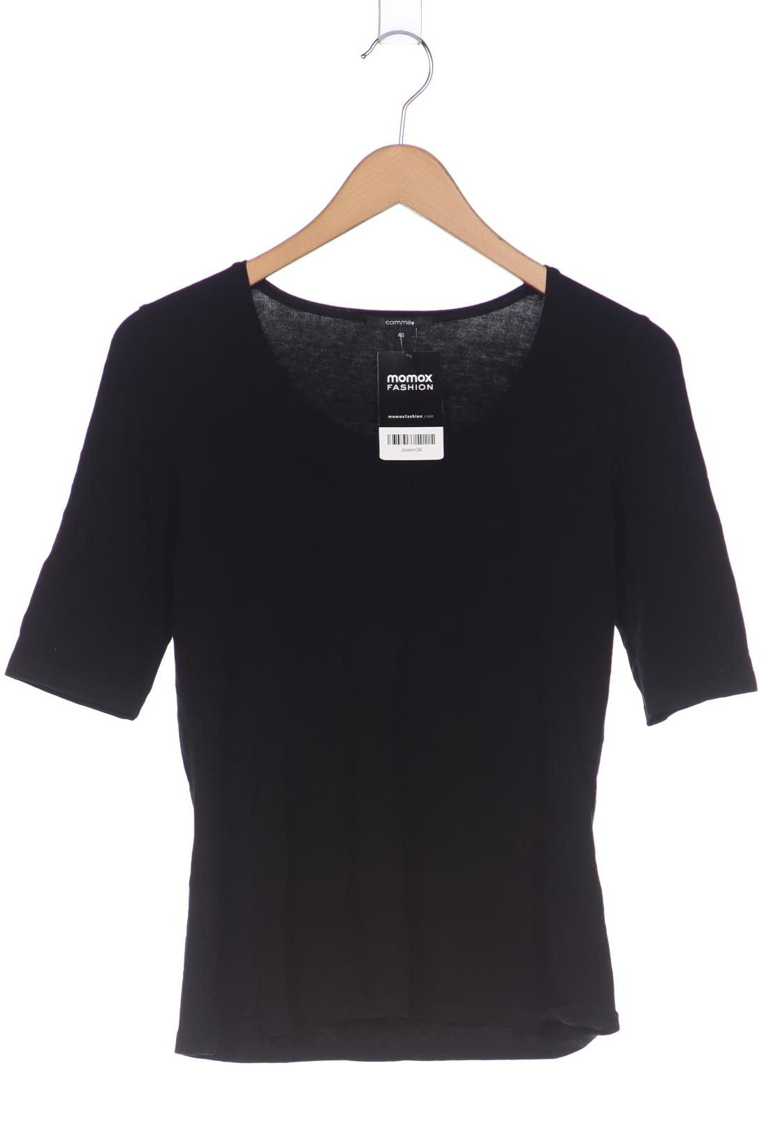 

Comma Damen T-Shirt, schwarz, Gr. 40