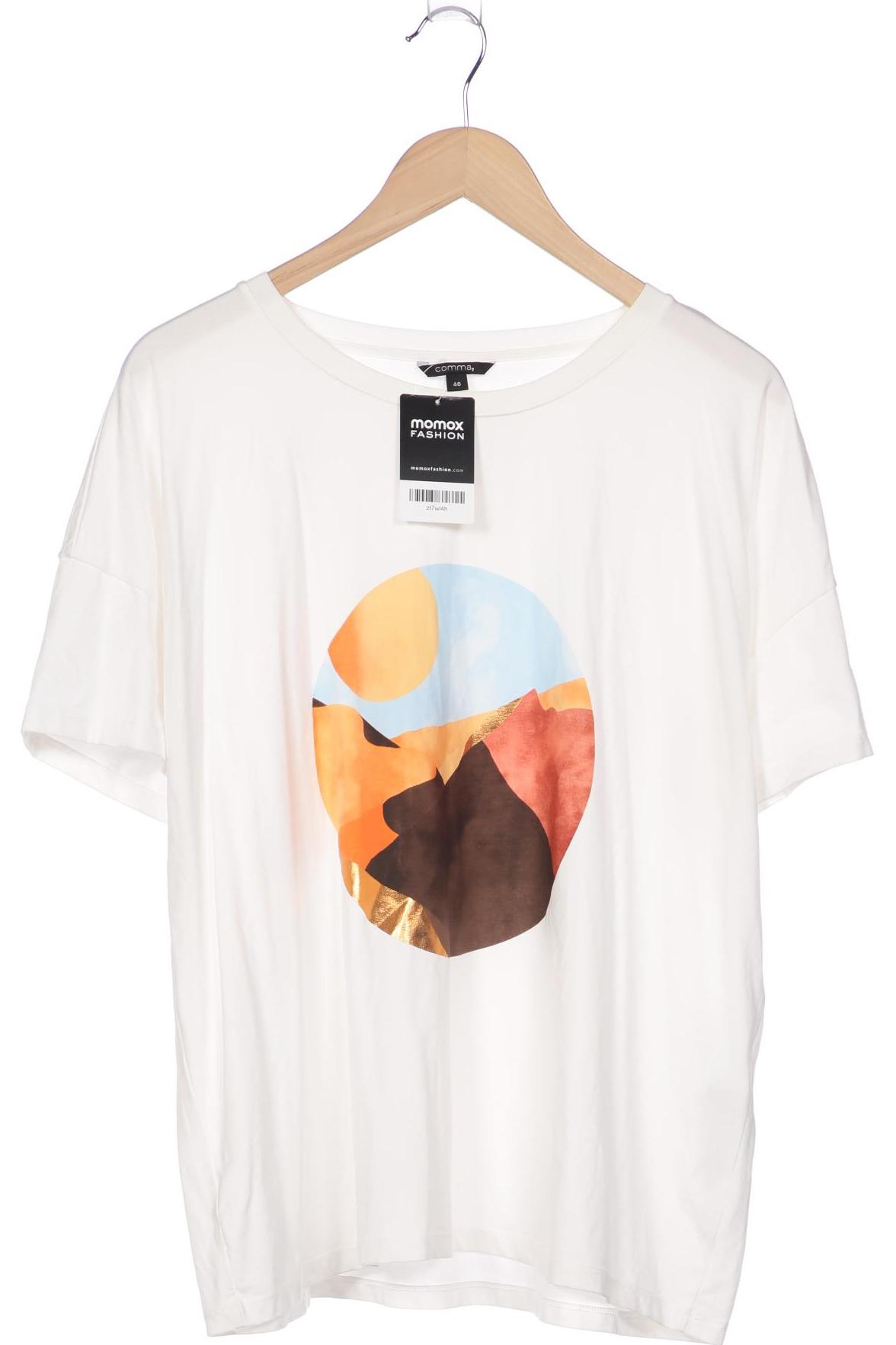 

Comma Damen T-Shirt, weiß