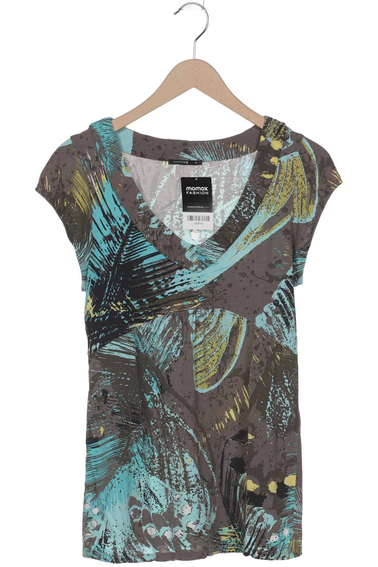 

Comma Damen T-Shirt, grau, Gr. 40