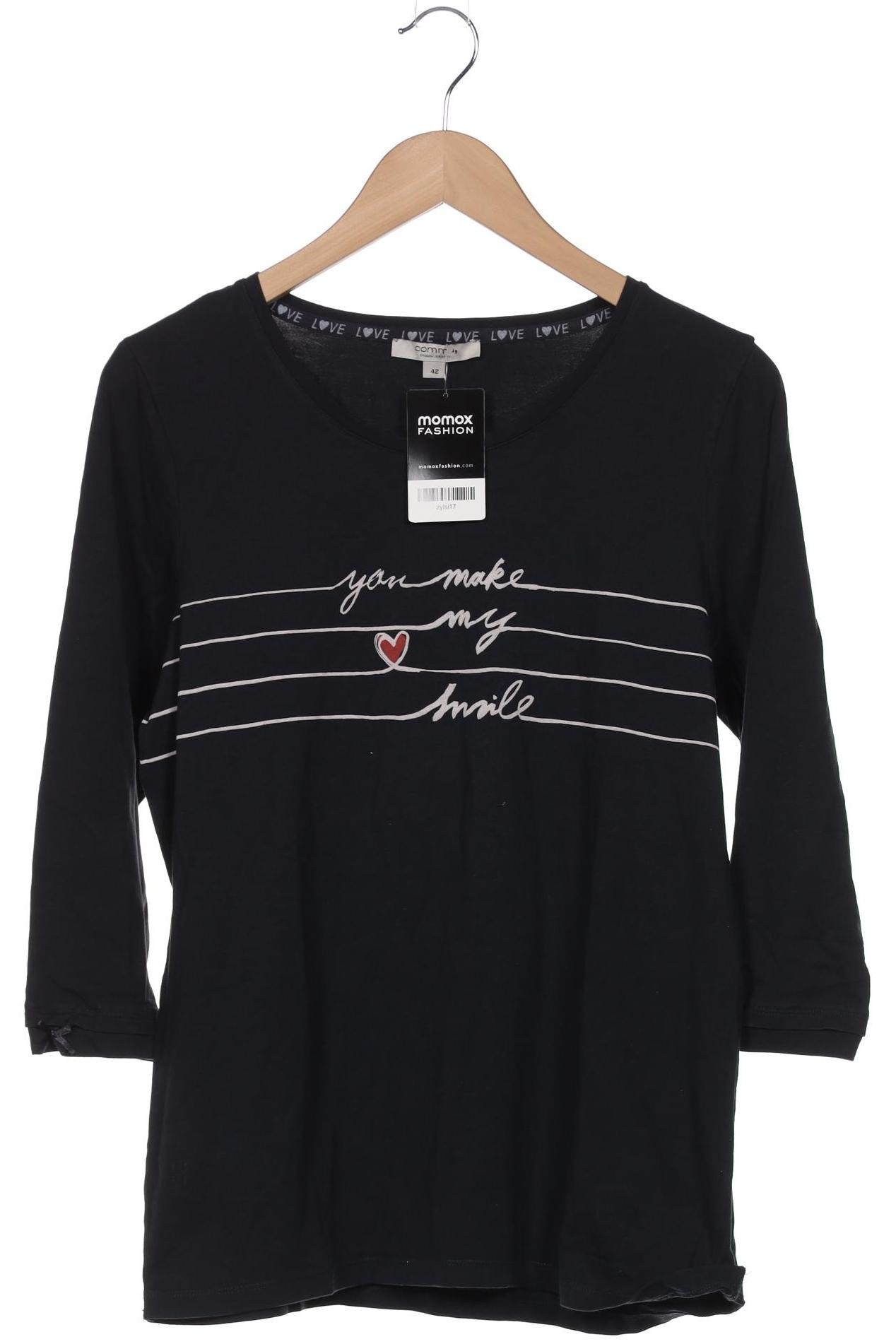 

Comma Damen T-Shirt, marineblau, Gr. 42
