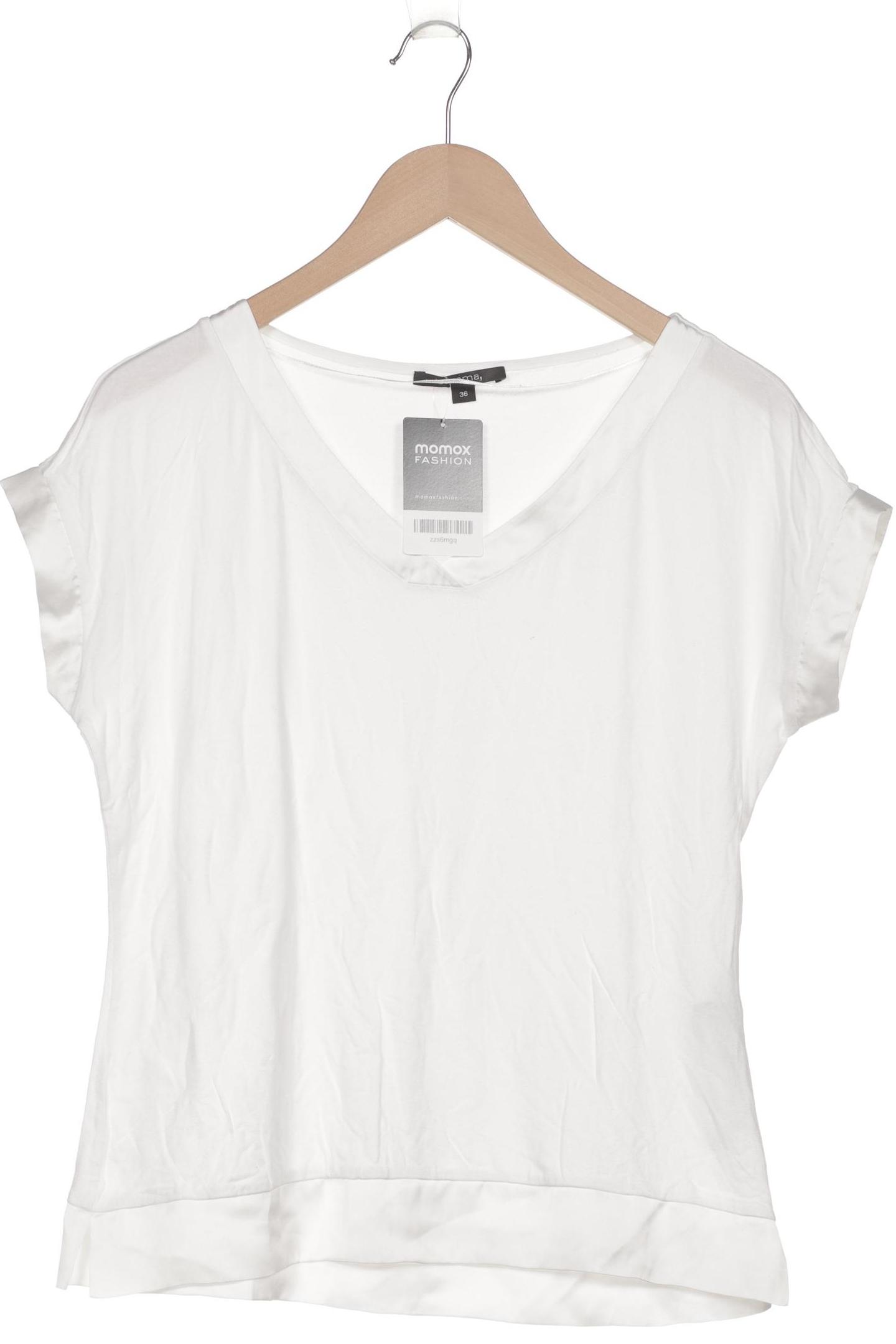 

Comma Damen T-Shirt, weiß, Gr. 36