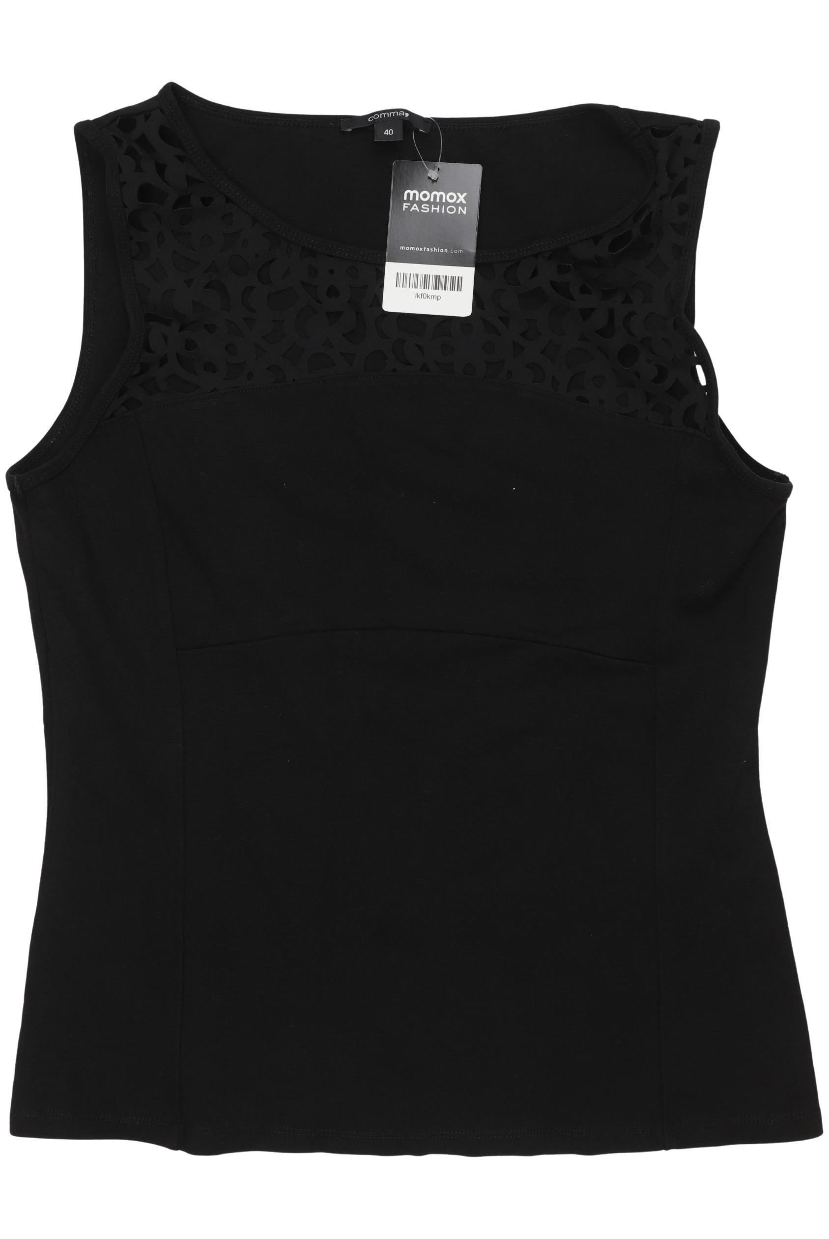

Comma Damen Top, schwarz, Gr. 40