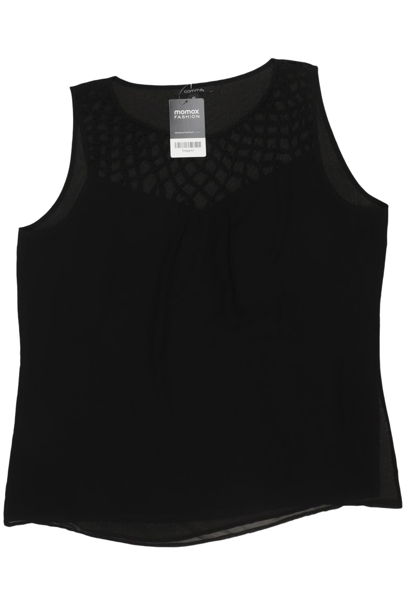 

Comma Damen Top, schwarz, Gr. 42