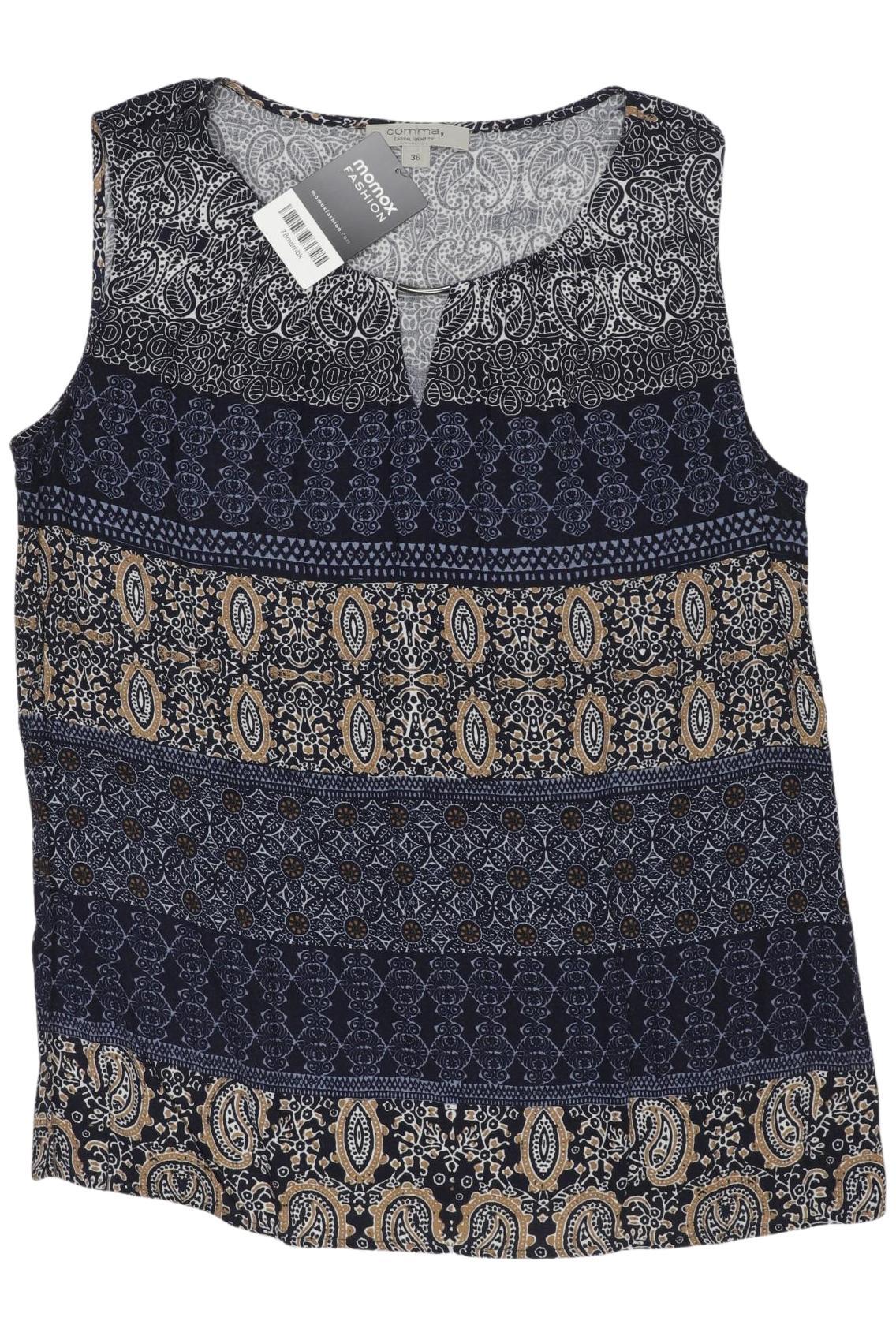 

Comma Damen Top, marineblau, Gr. 36