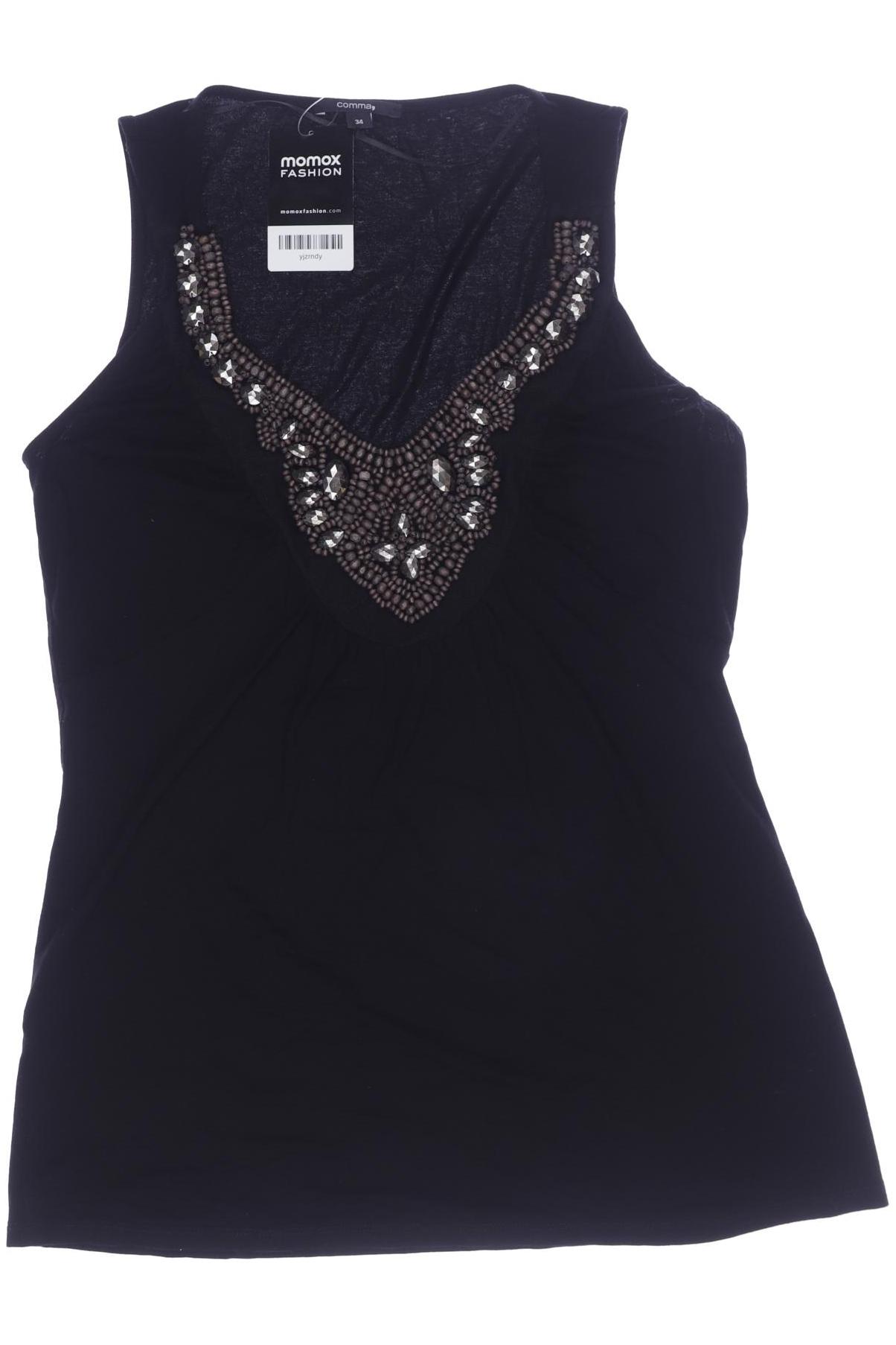 

Comma Damen Top, schwarz, Gr. 34