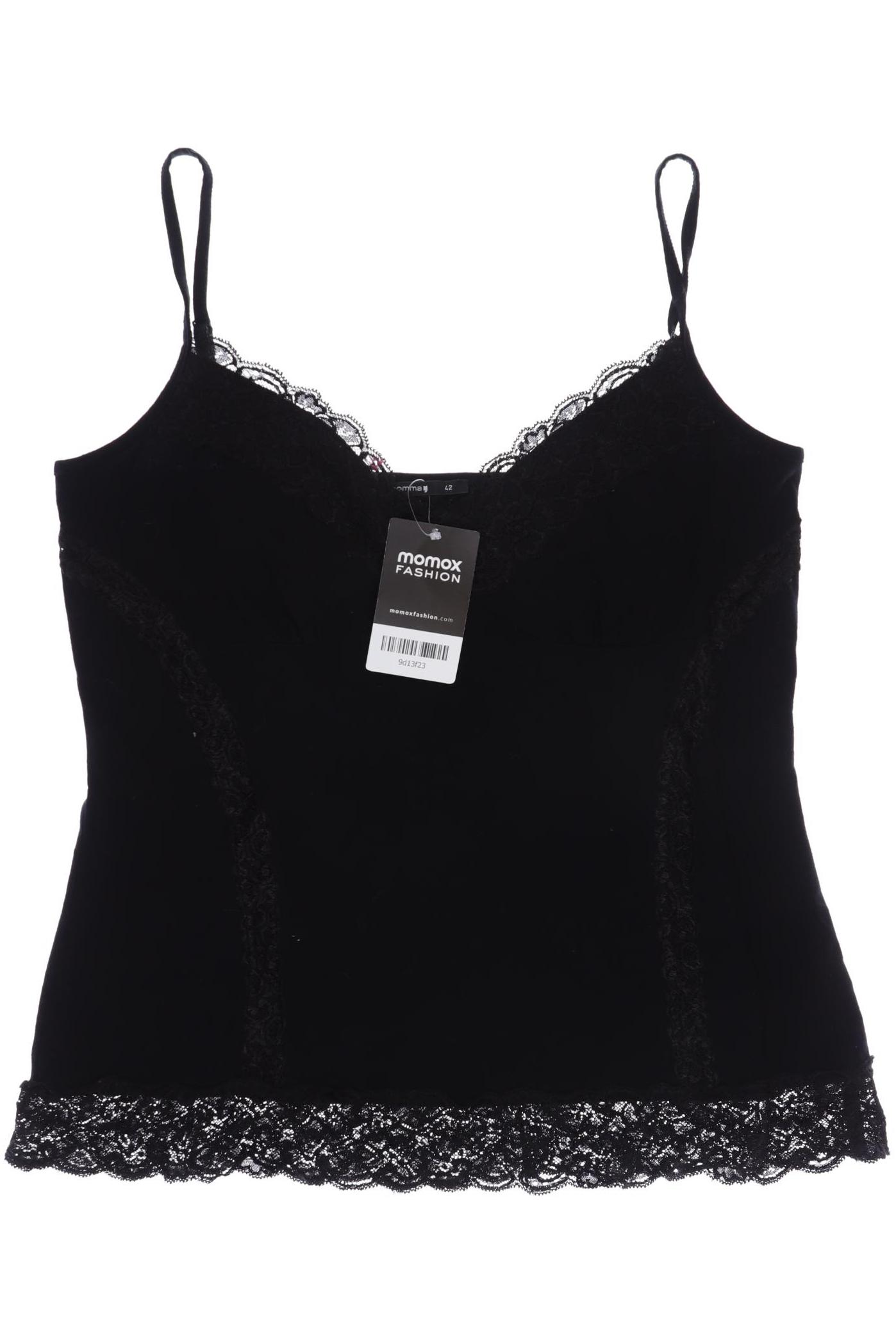 

Comma Damen Top, schwarz, Gr. 42