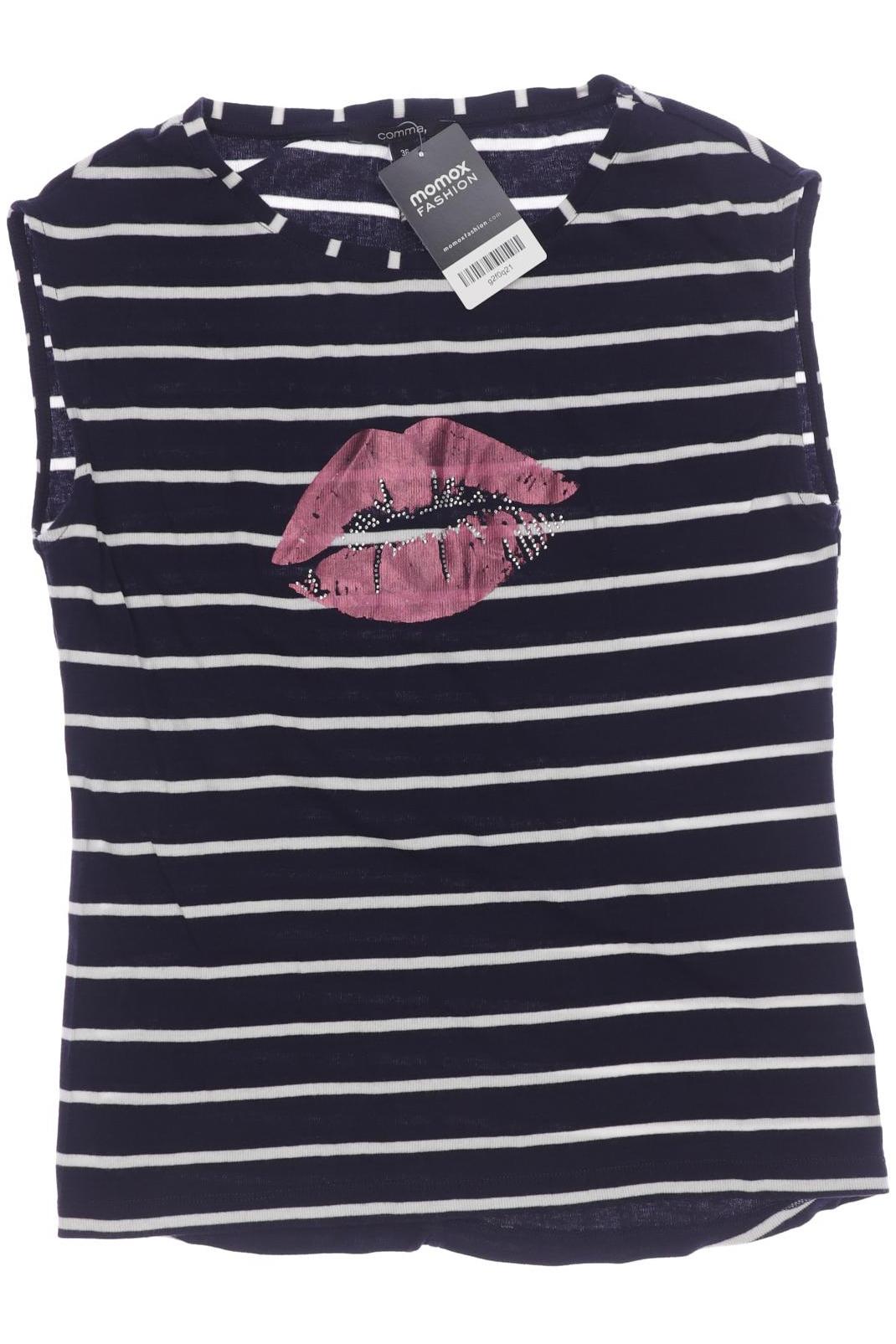 

Comma Damen Top, marineblau, Gr. 36