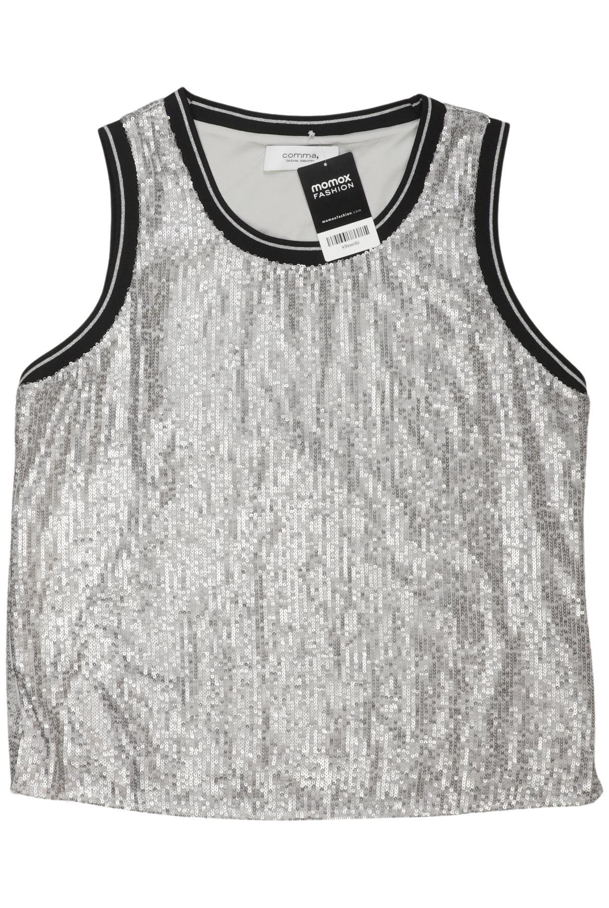 

Comma Damen Top, silber, Gr. 40