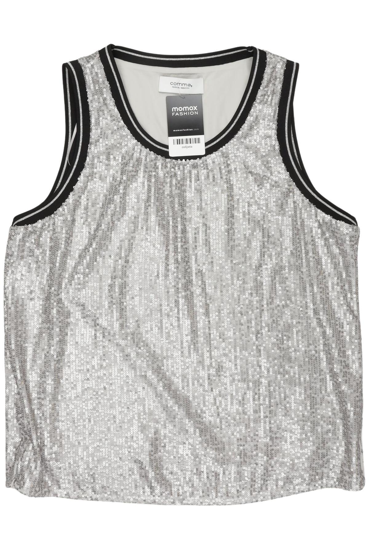 

Comma Damen Top, silber, Gr. 40