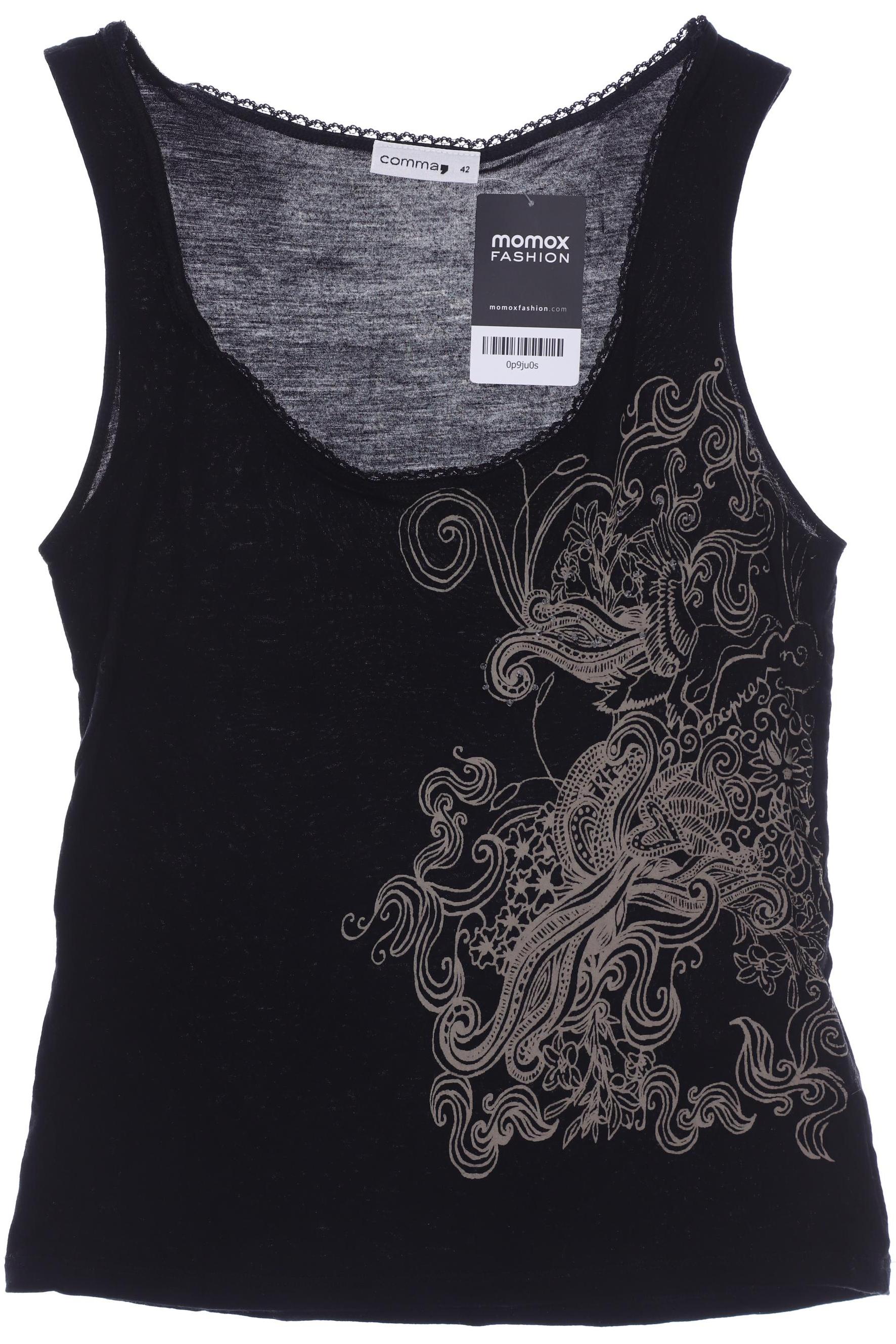 

Comma Damen Top, schwarz