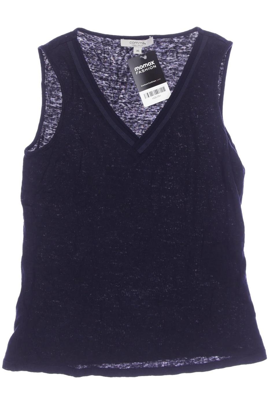 

Comma Damen Top, marineblau, Gr. 34